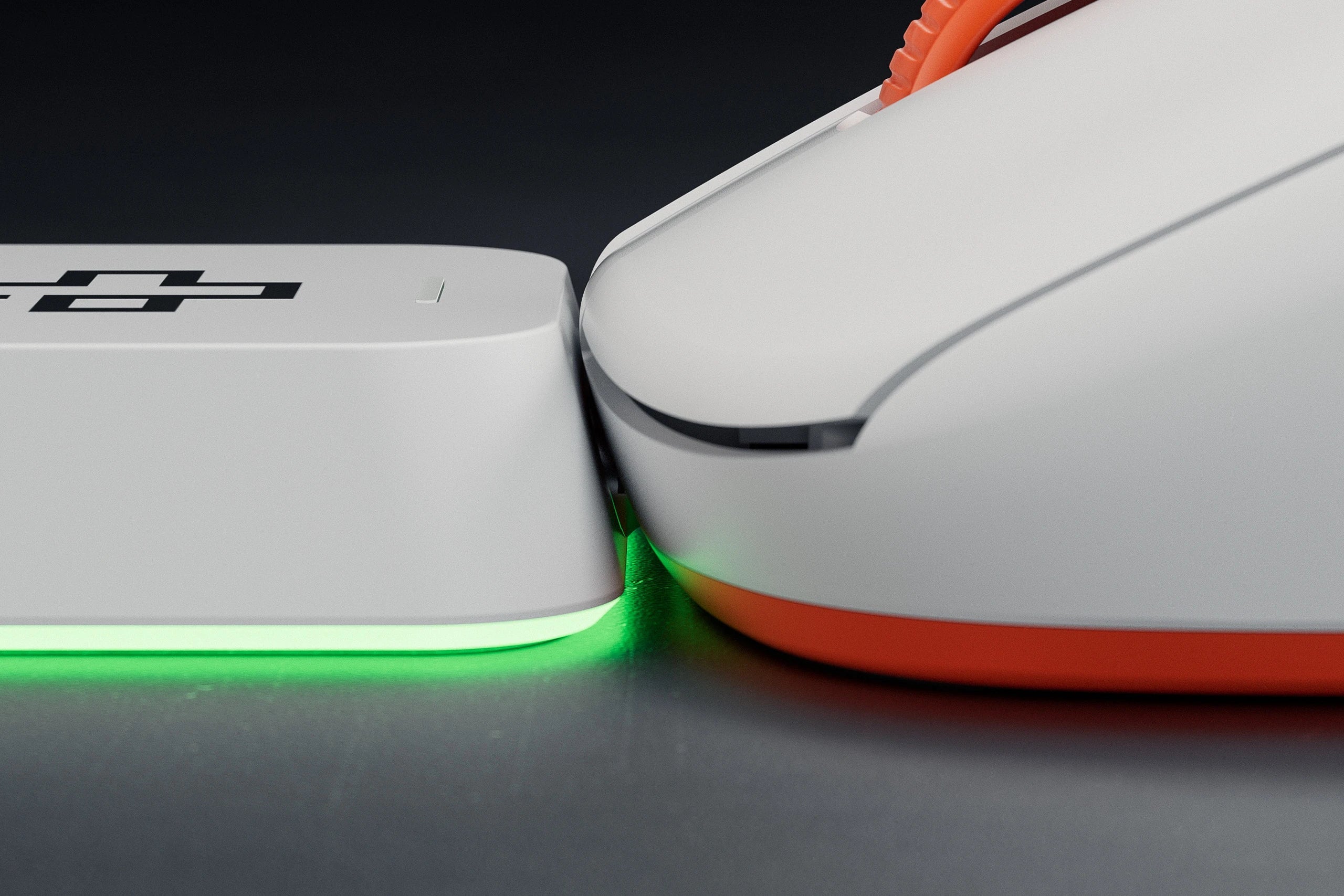 QwertyKey Falcon White 8K, 30.000 DPI, Bluetooth Wireless Trio Mode, Pixart 3950 Gaming Mouse