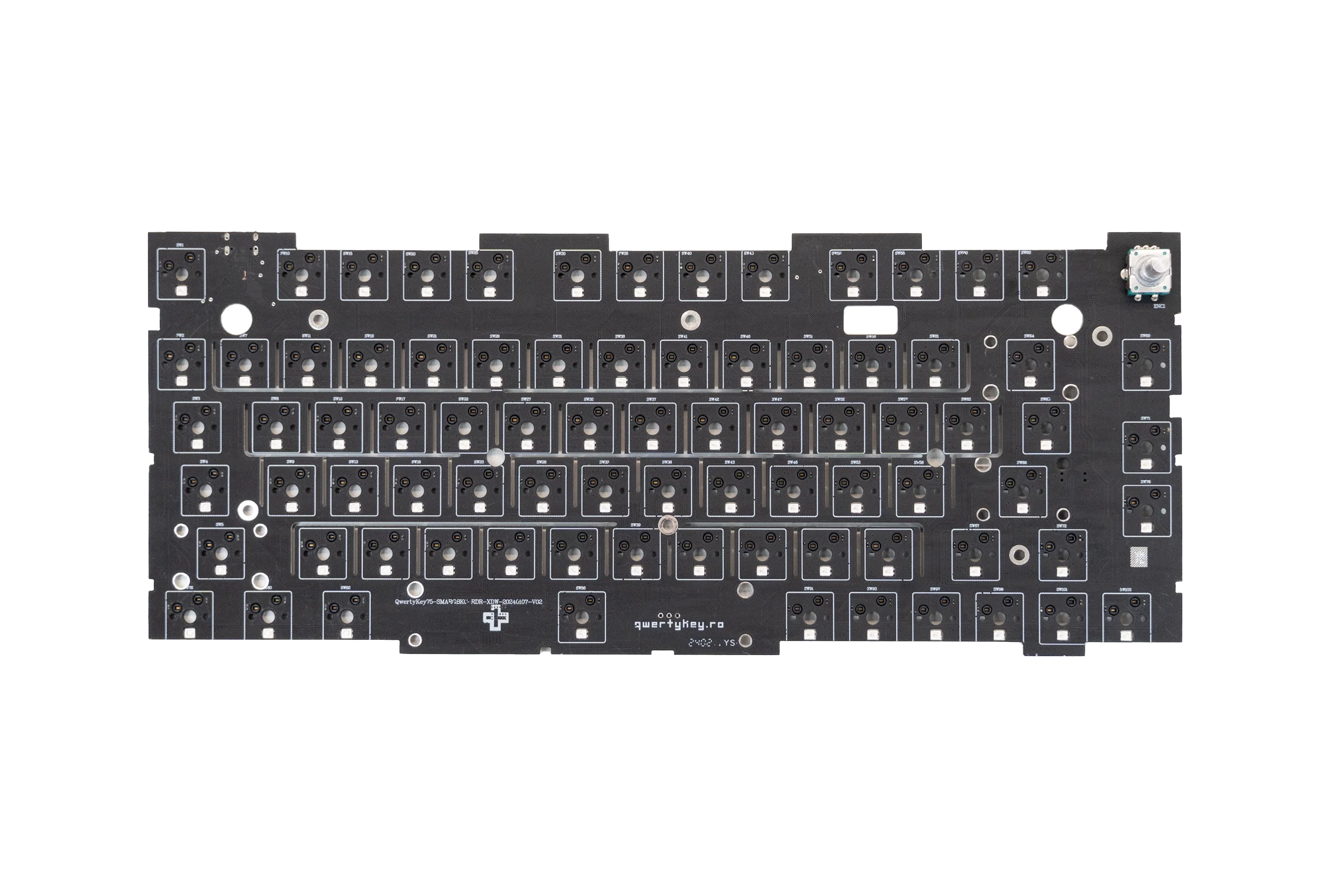 PCB QwertyKey75 software VIA