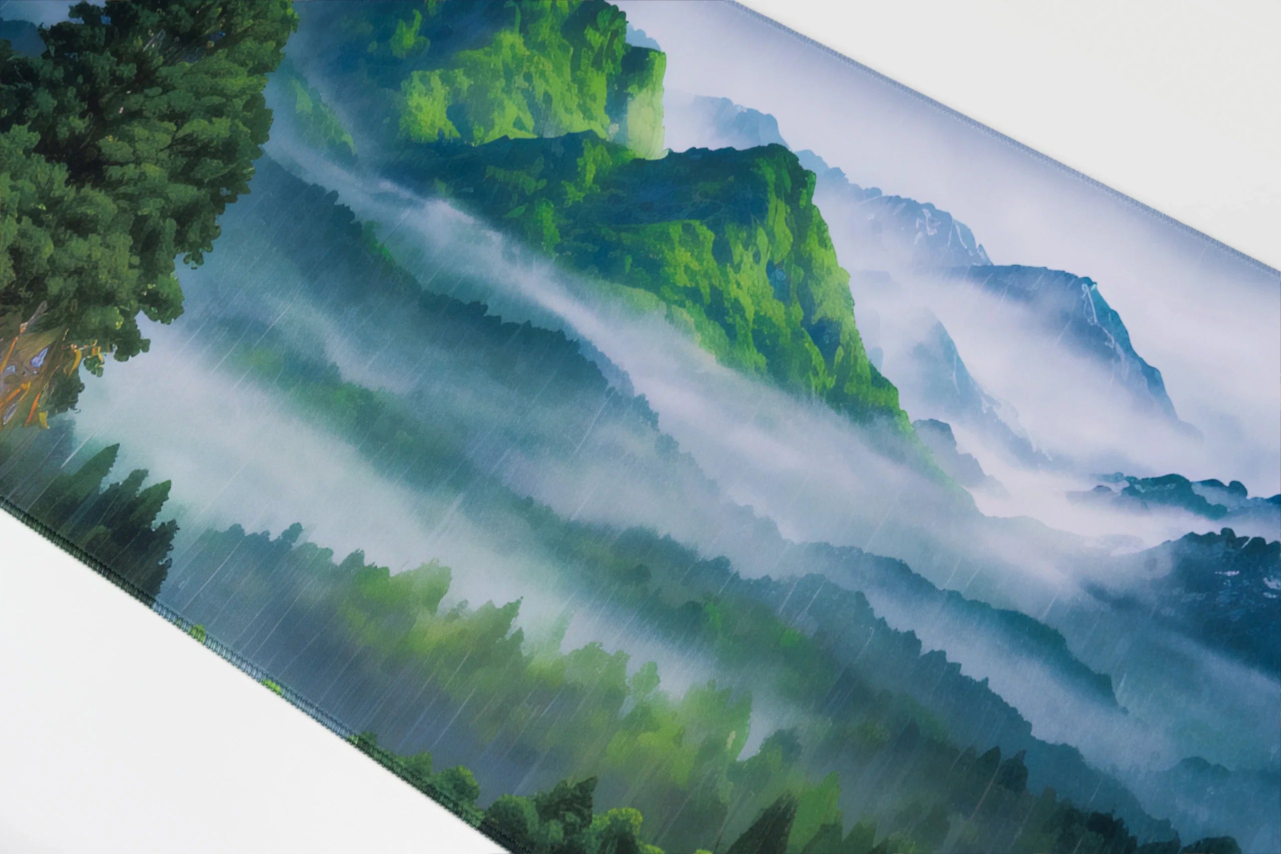 QwertyKey Forest Deskmat 4mm Stitched Edges