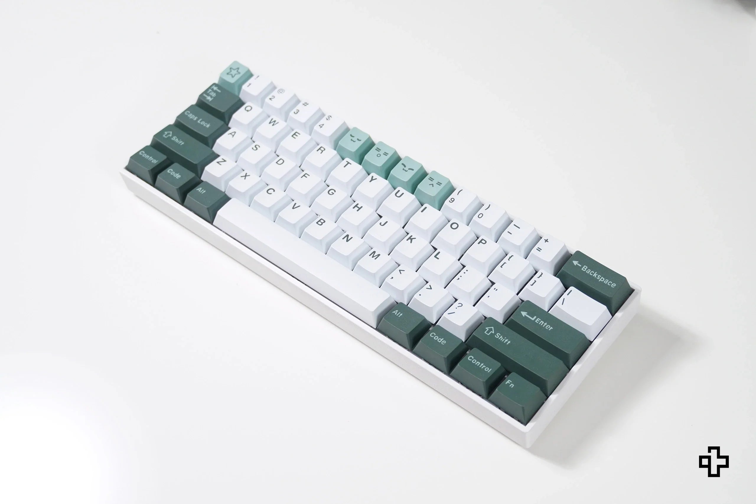 QWERTY Olive V2 PBT Double Shot Keycap Set
