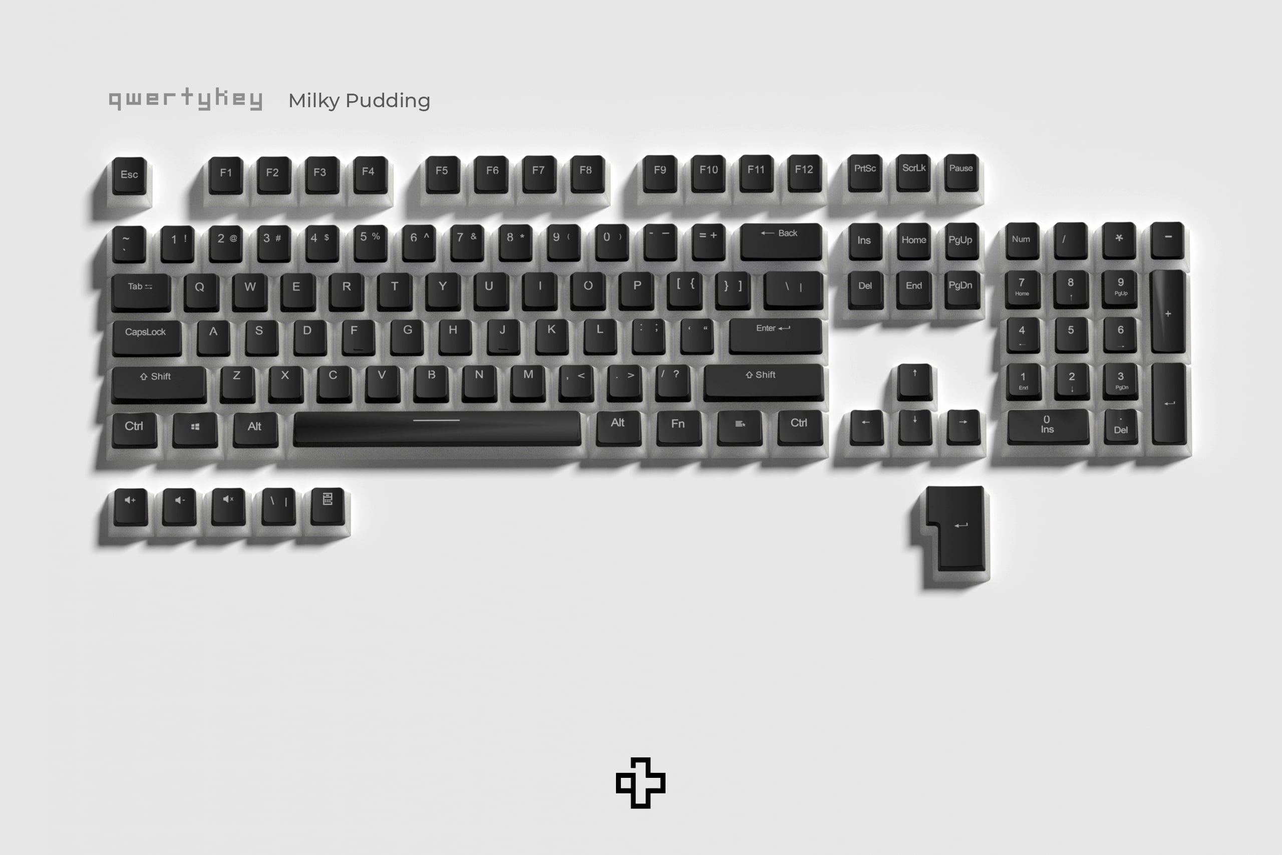 Set Keycaps Milky Pudding Translucent Profile OEM Material PBT - QwertyKey