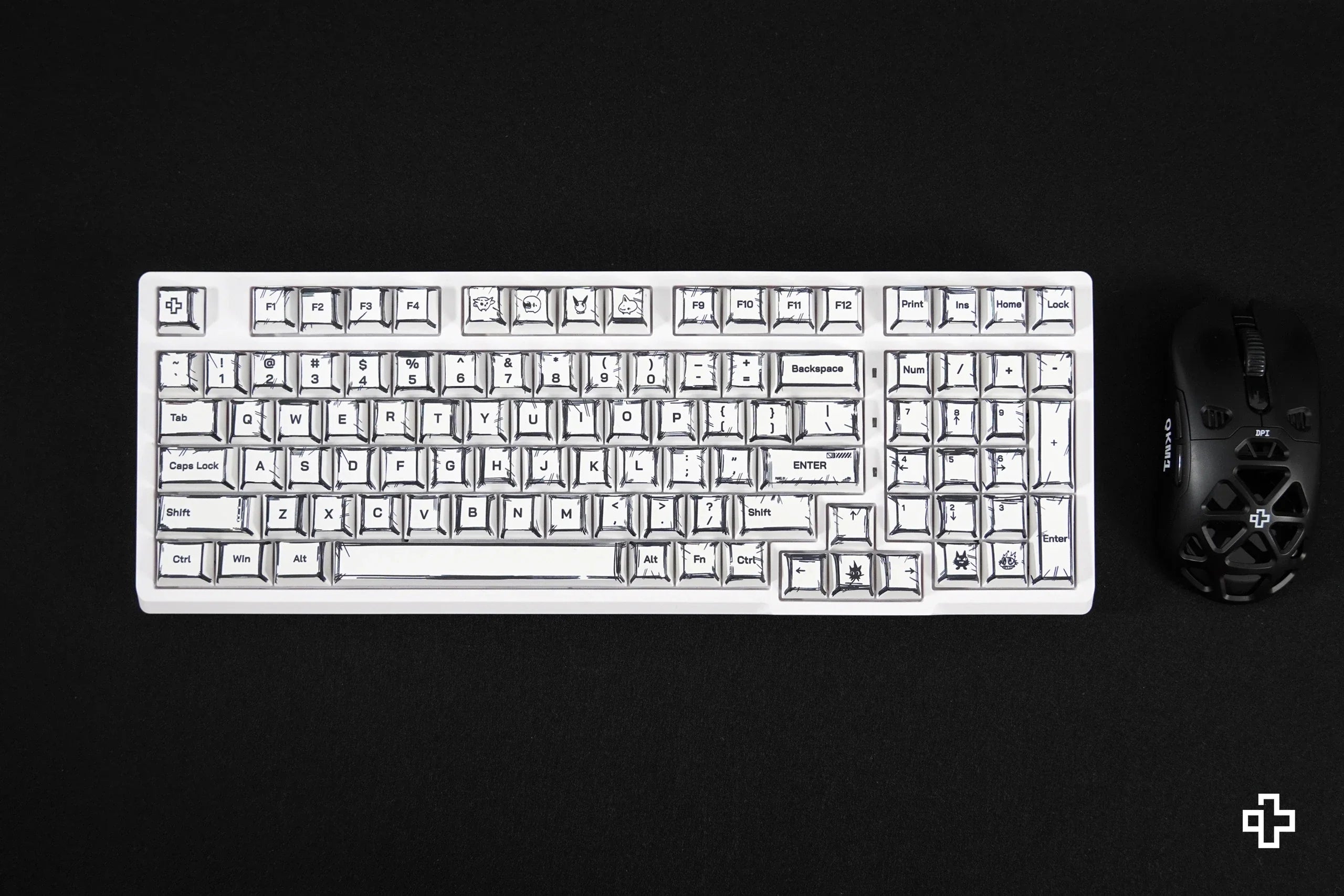 QwertyKey Manga Cherry Profile PBT Keycap Set