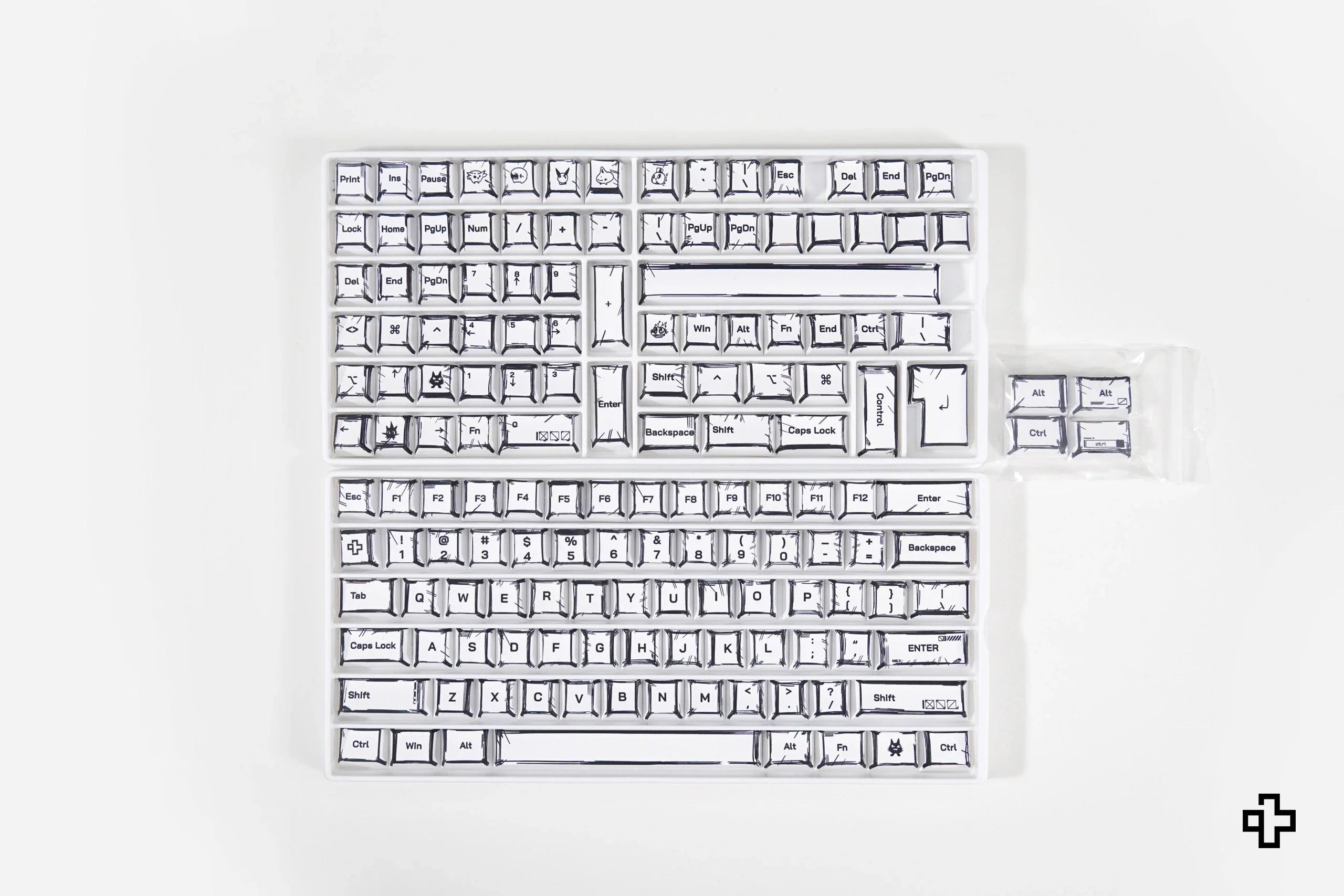 QwertyKey Manga Cherry Profile PBT Keycap Set