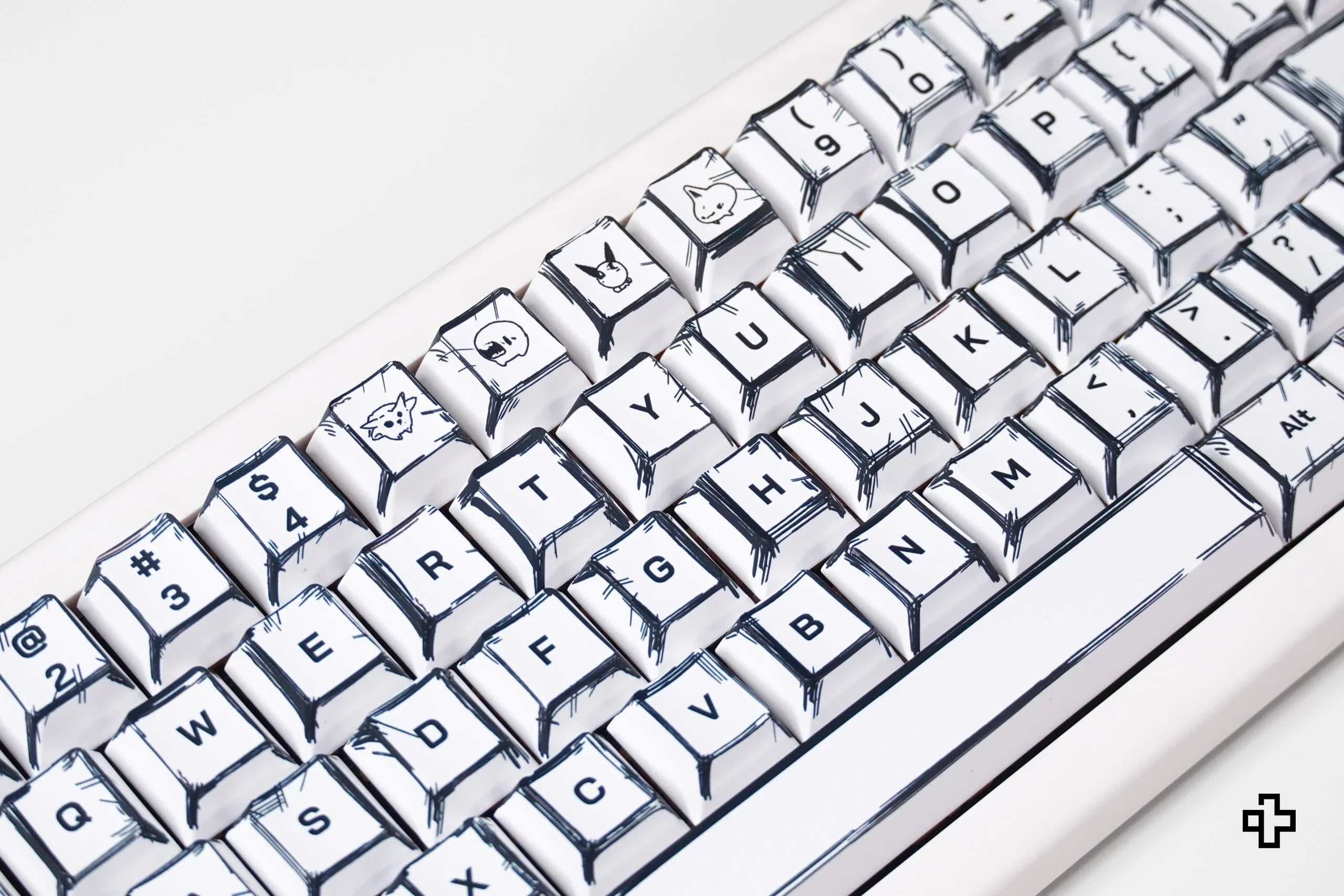 QwertyKey Manga Cherry Profile PBT Keycap Set