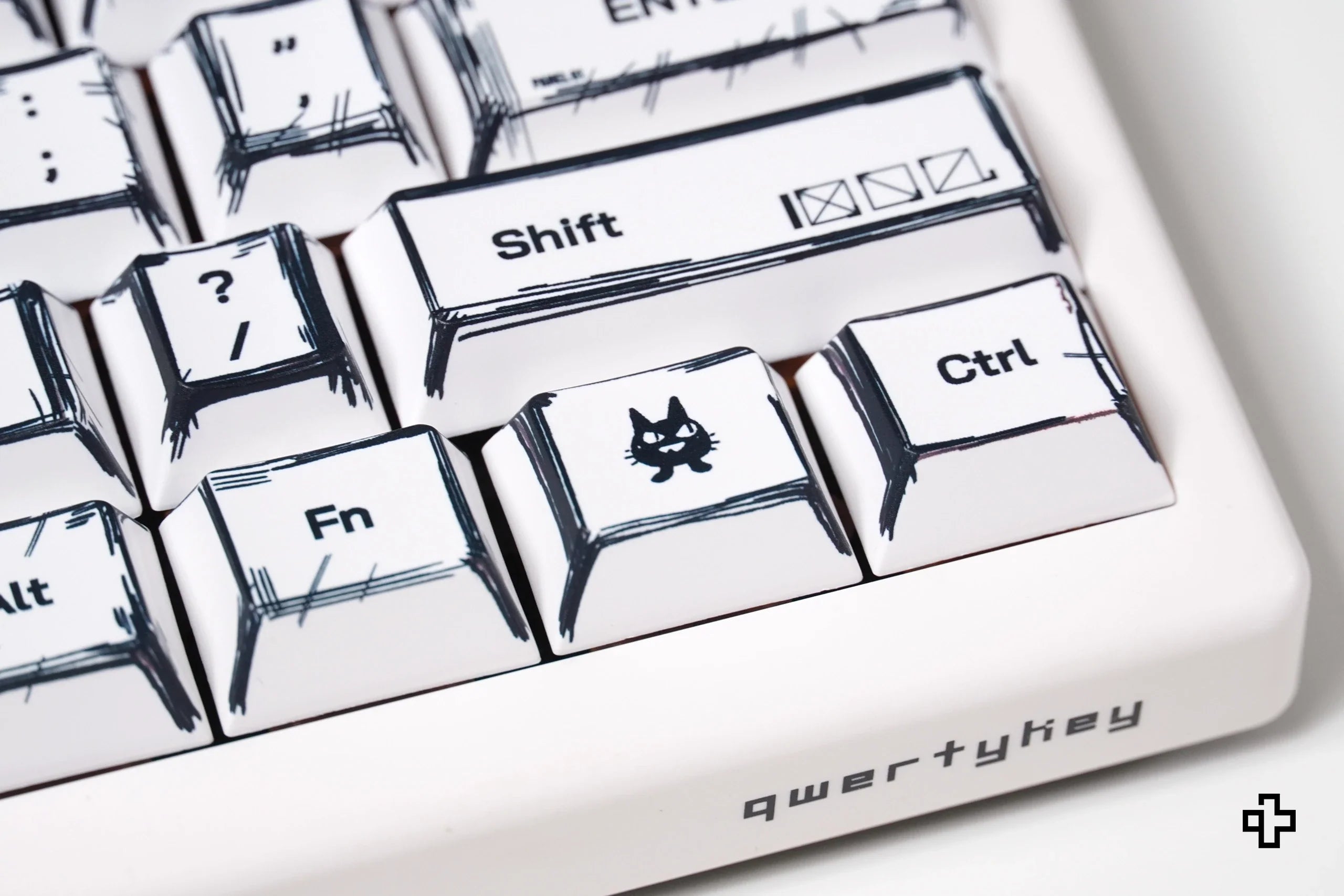 QwertyKey Manga Cherry Profile PBT Keycap Set