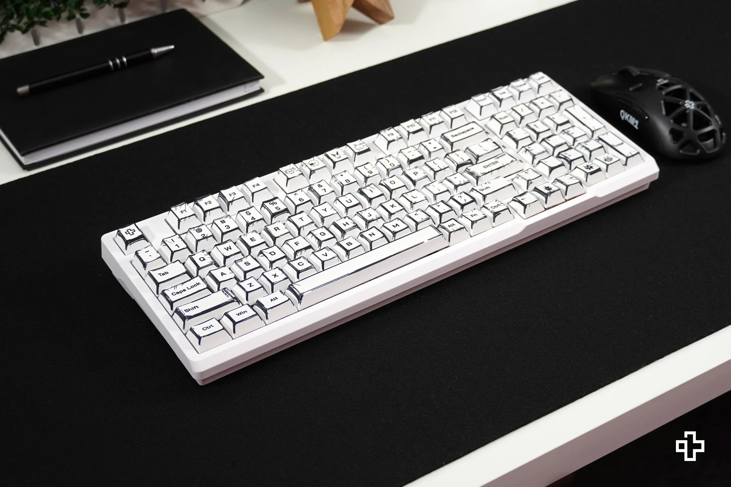 QwertyKey Manga Cherry Profile PBT Keycap Set