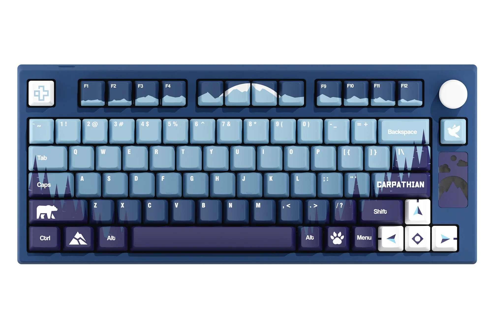 QwertyKey75 Carpathian Bluetooth Wireless Hotswap RGB VIA/QMK Gasket Mounted Mechanical Gaming Keyboard