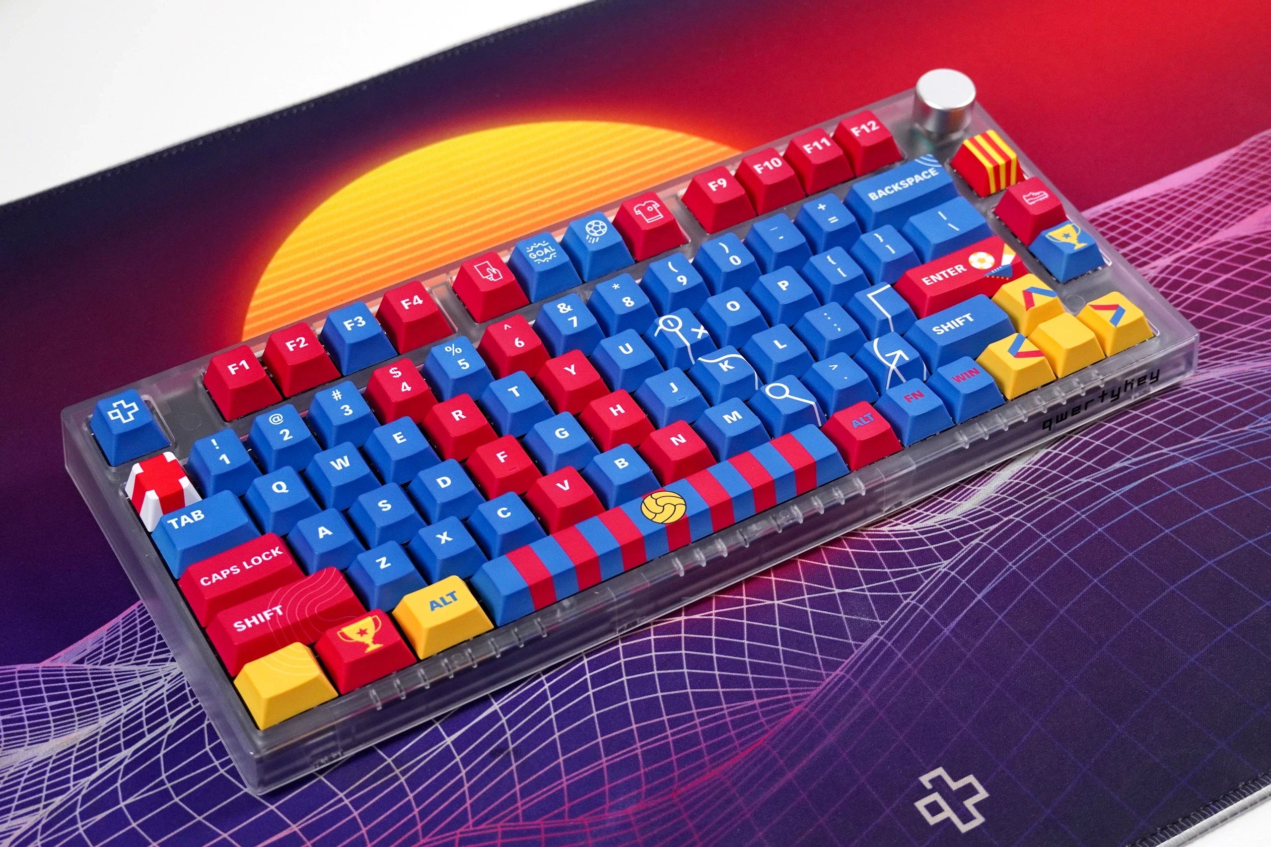 QwertyKey Catalunya Dye Sub Cherry Profile Keycap Set