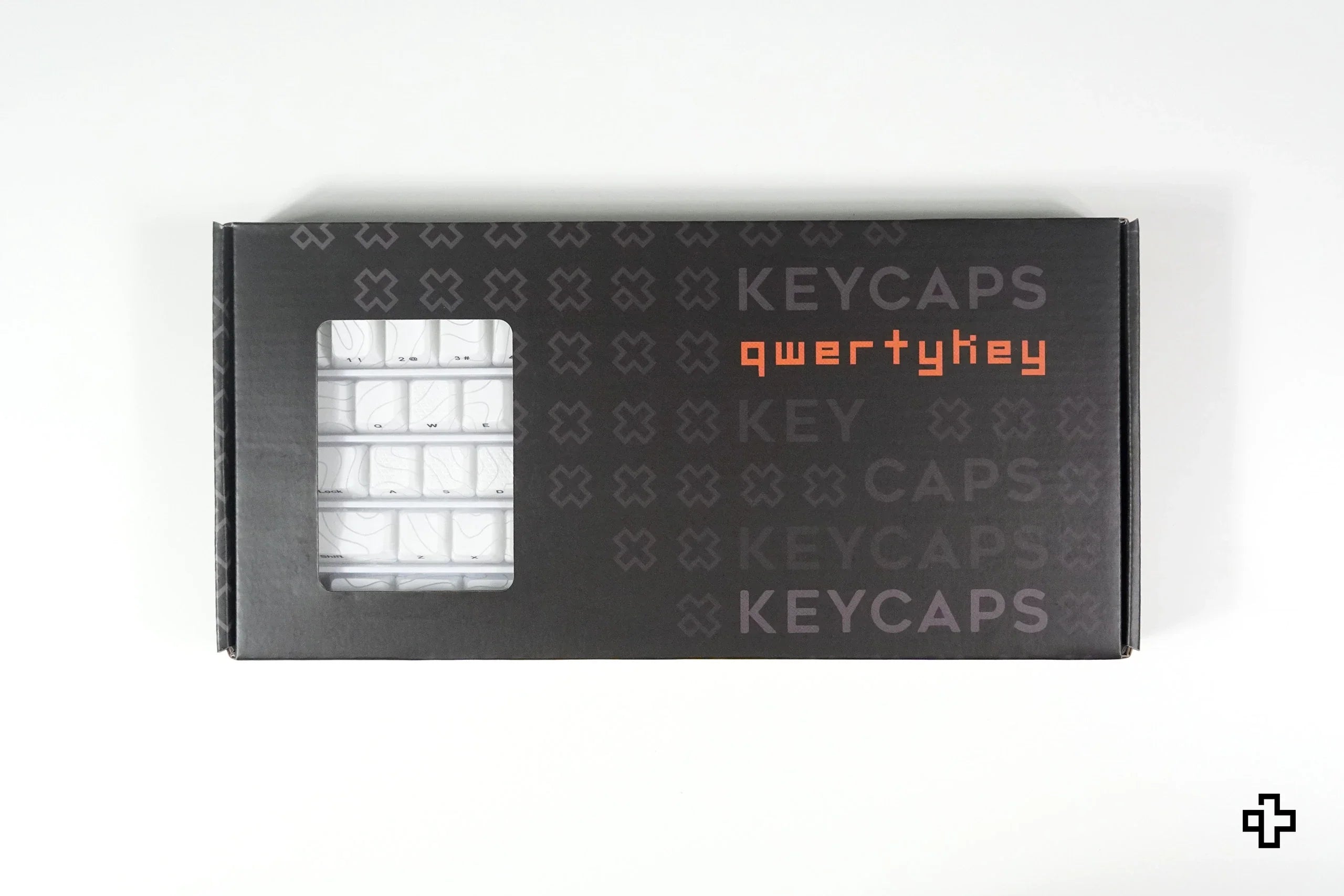 QwertyKey Topographic White IMD Technology Keycap Set