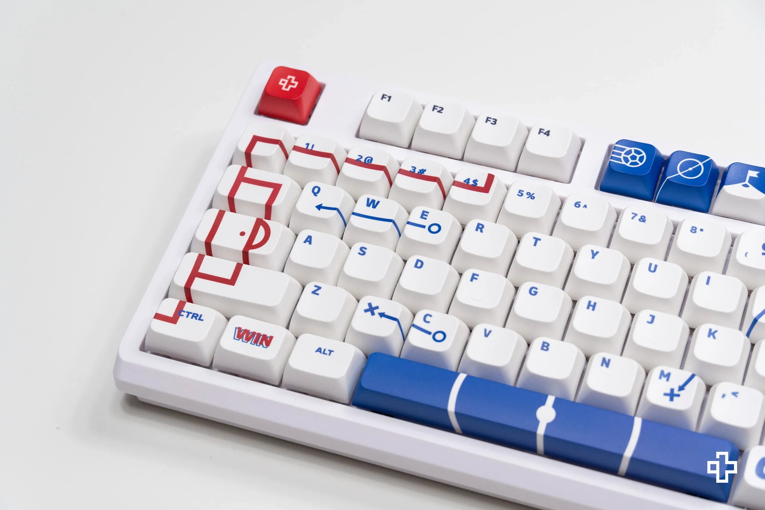 QwertyKey Euro 2024 England XDA Profile PBT Keycap Set