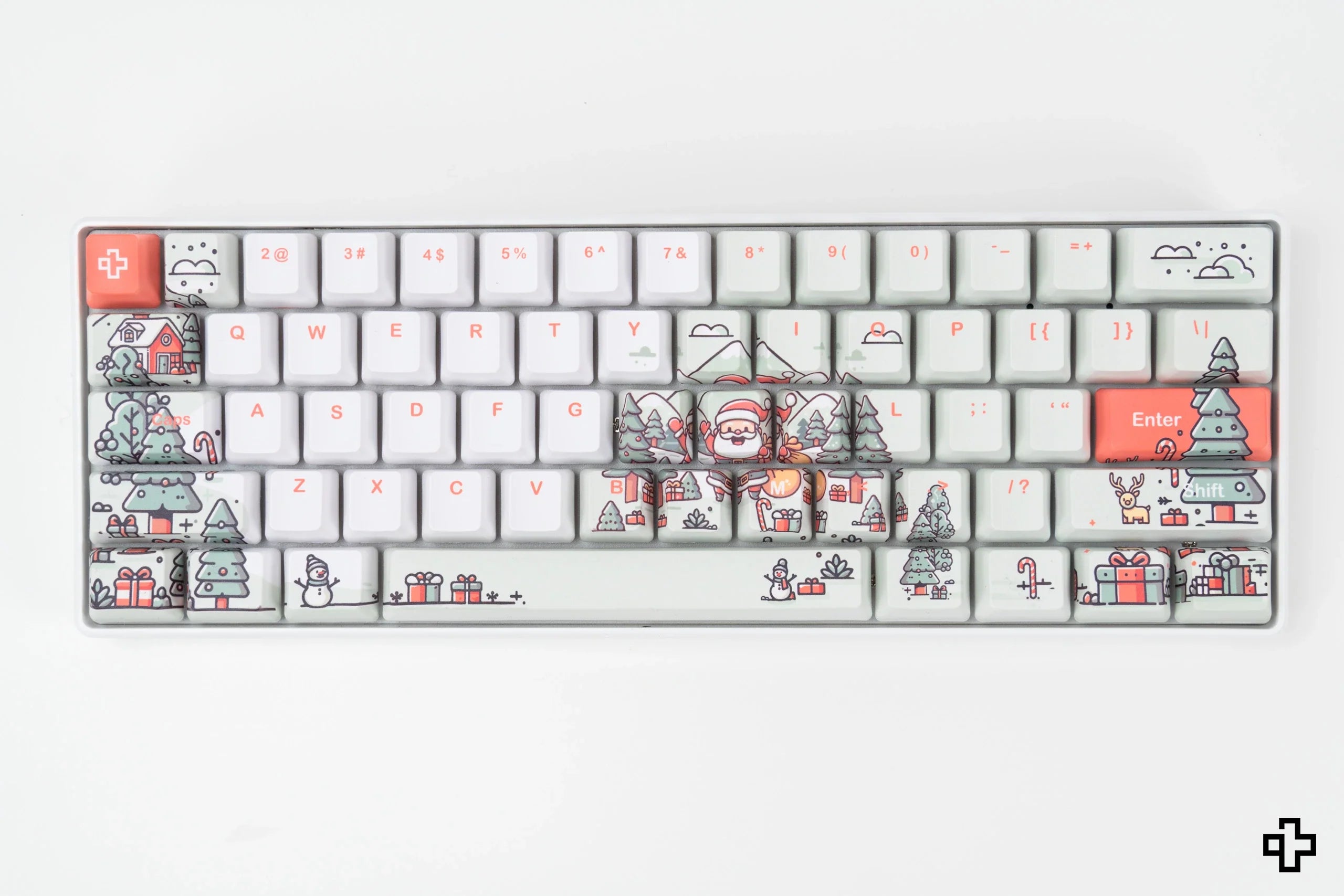 QwertyKey Santa Hotswap Christmas Mechanical Gaming Keyboard