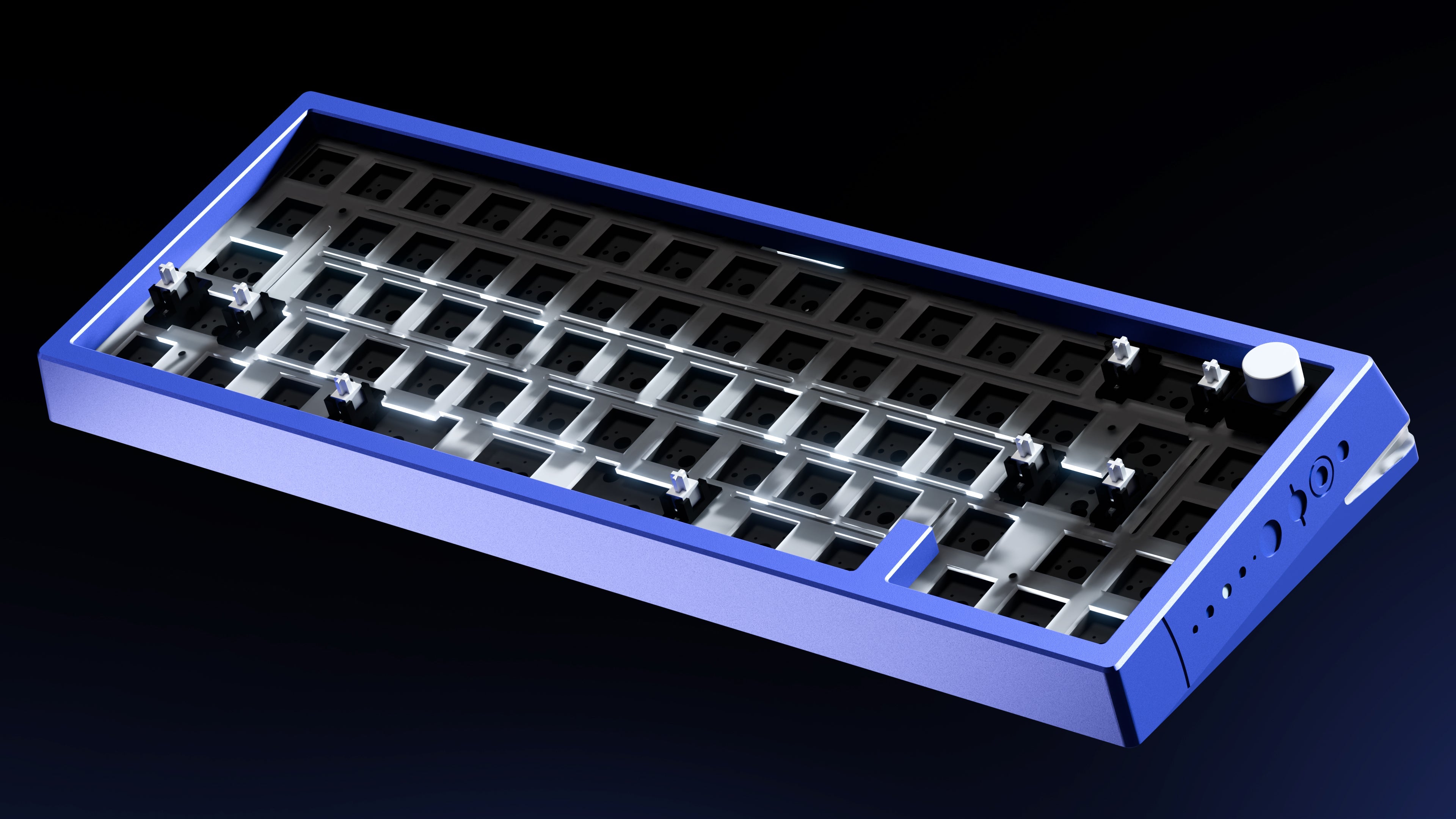 QwertyKey x Meletrix Zoom65 V3 Liftoff, Custom Aluminum Keyboard, Bluetooth, Wireless, QMK/VIA, Full RGB