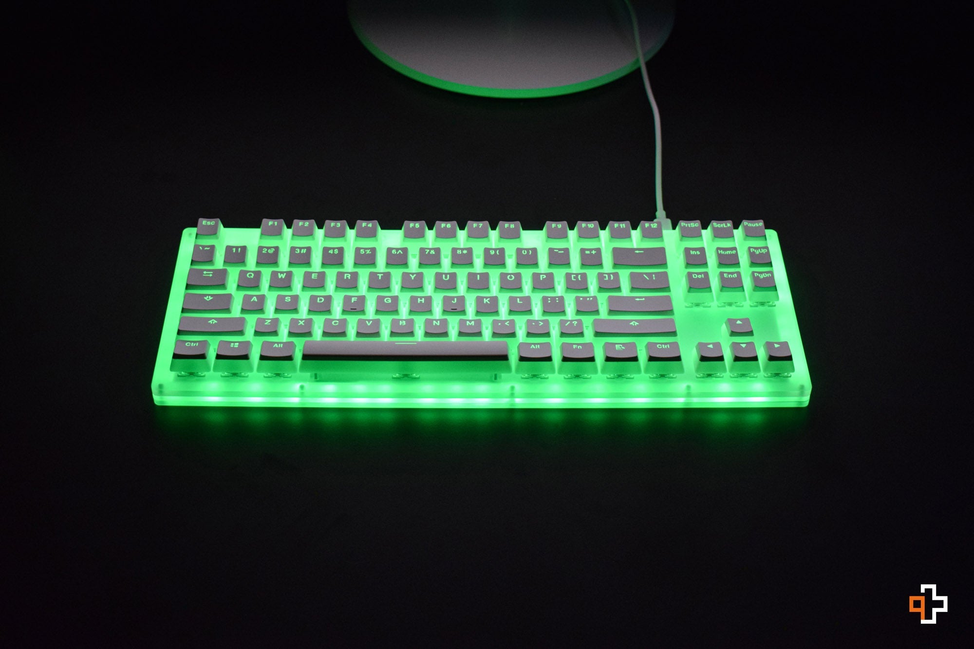 Set Keycaps White Pudding Translucent Profile OEM Material PBT - QwertyKey