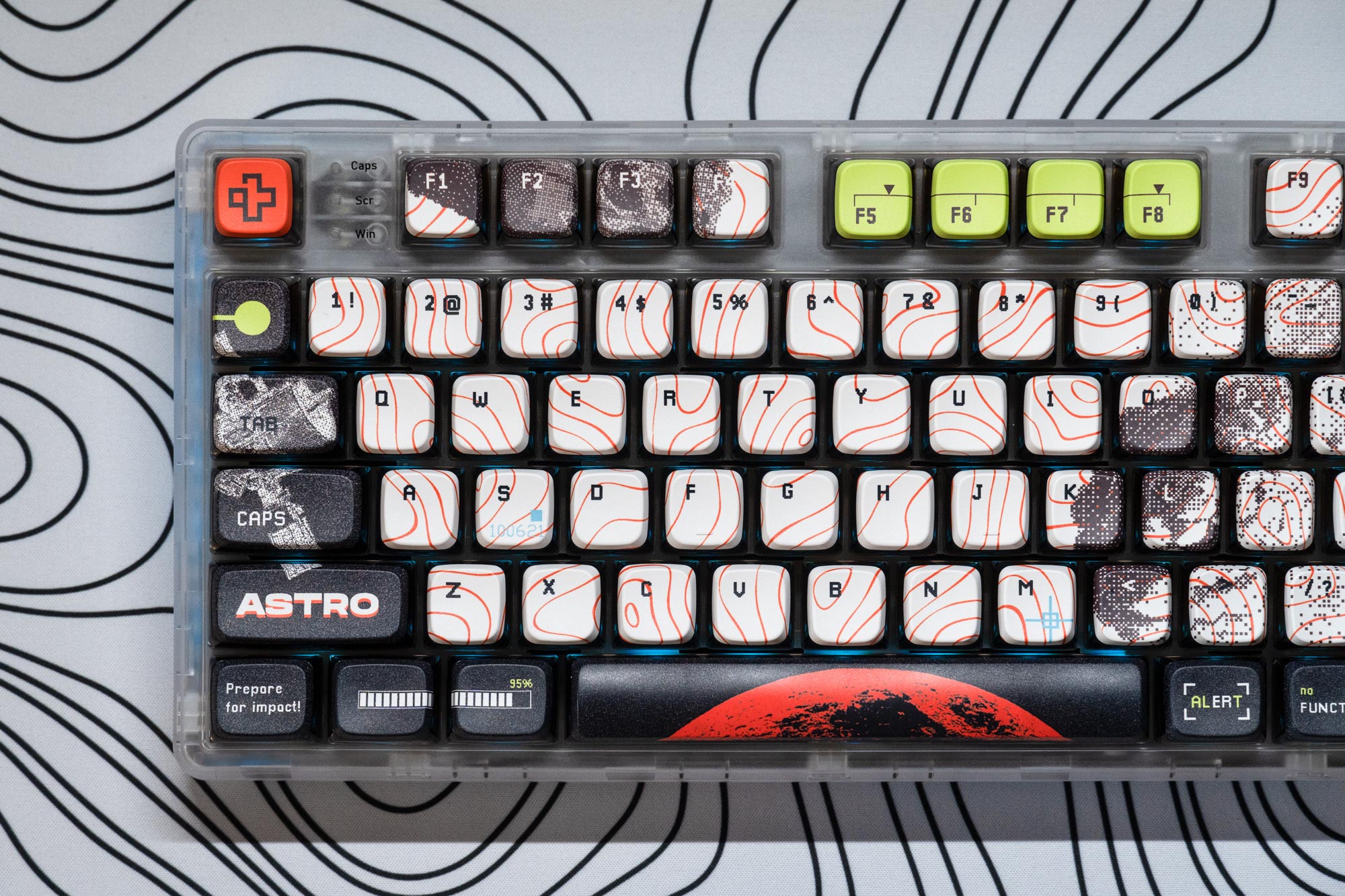 QwertyKey80 Astro Bluetooth Wireless Hotswap RGB QMK/VIA-L Gasket Mounted Mechanical Gaming Keyboard with Screen