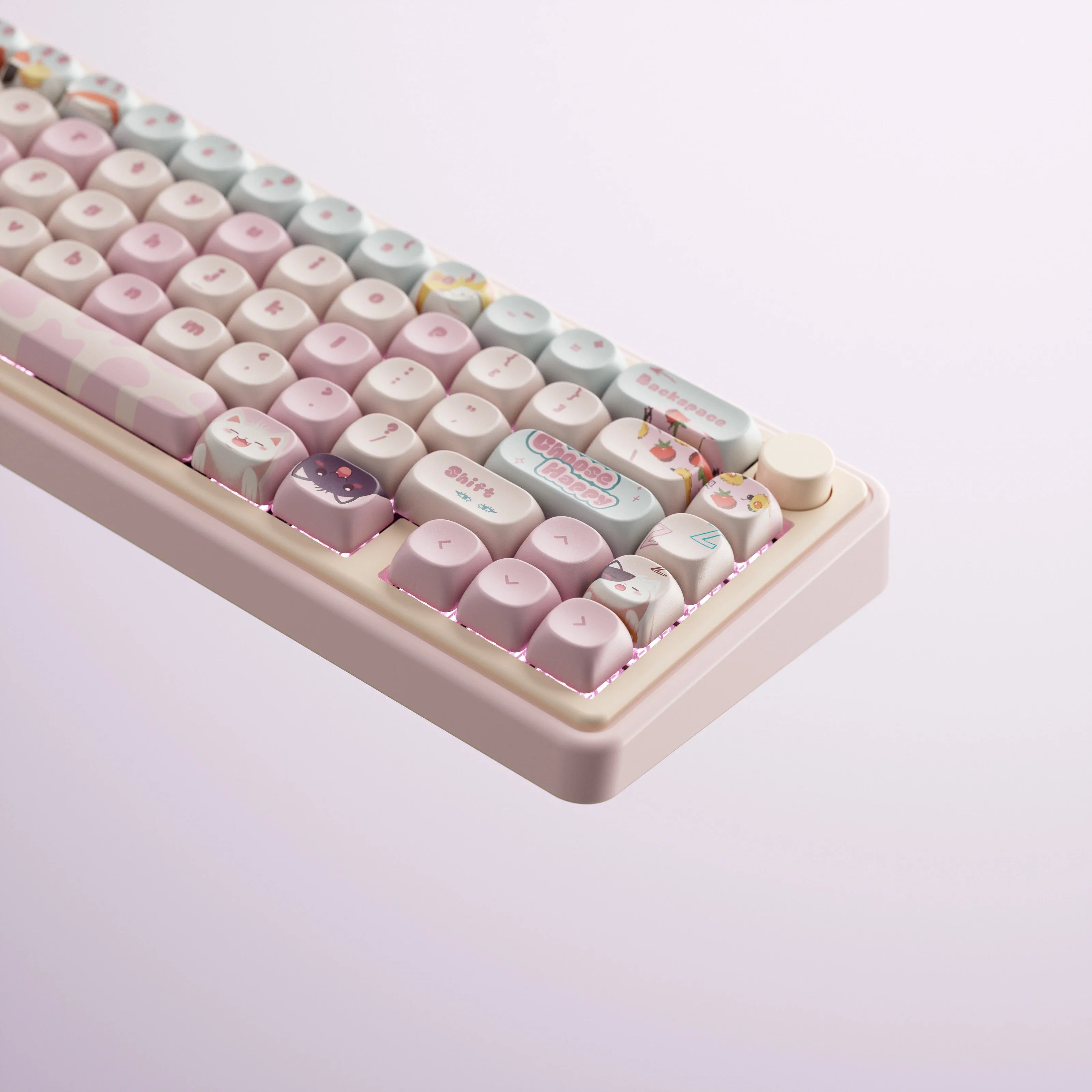 QwertyKey65 Pro Bliss Bluetooth Wireless VIA Hotswap RGB Mechanical Gaming Keyboard