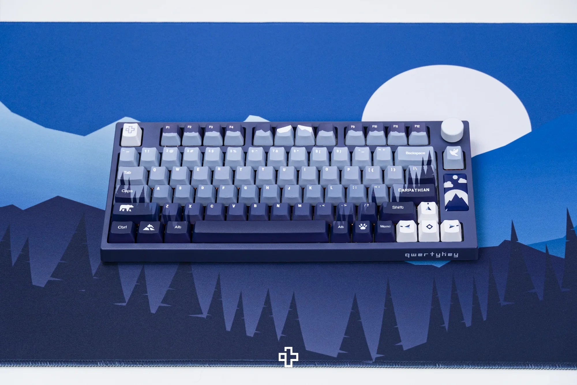 QwertyKey75 Carpathian Bluetooth Wireless Hotswap RGB VIA/QMK Gasket Mounted Mechanical Gaming Keyboard