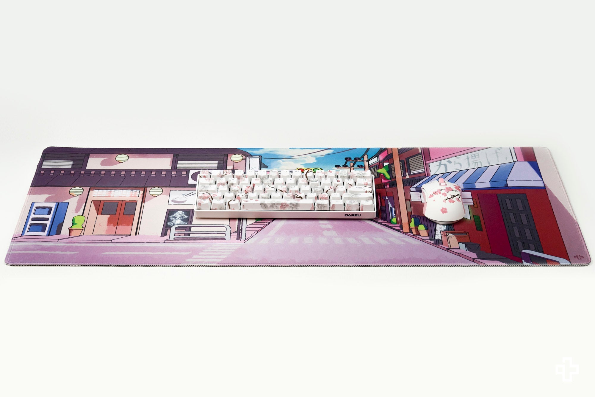 Deskmat Mousepad QwertyKey Japan Street 4mm stitched edges - QwertyKey