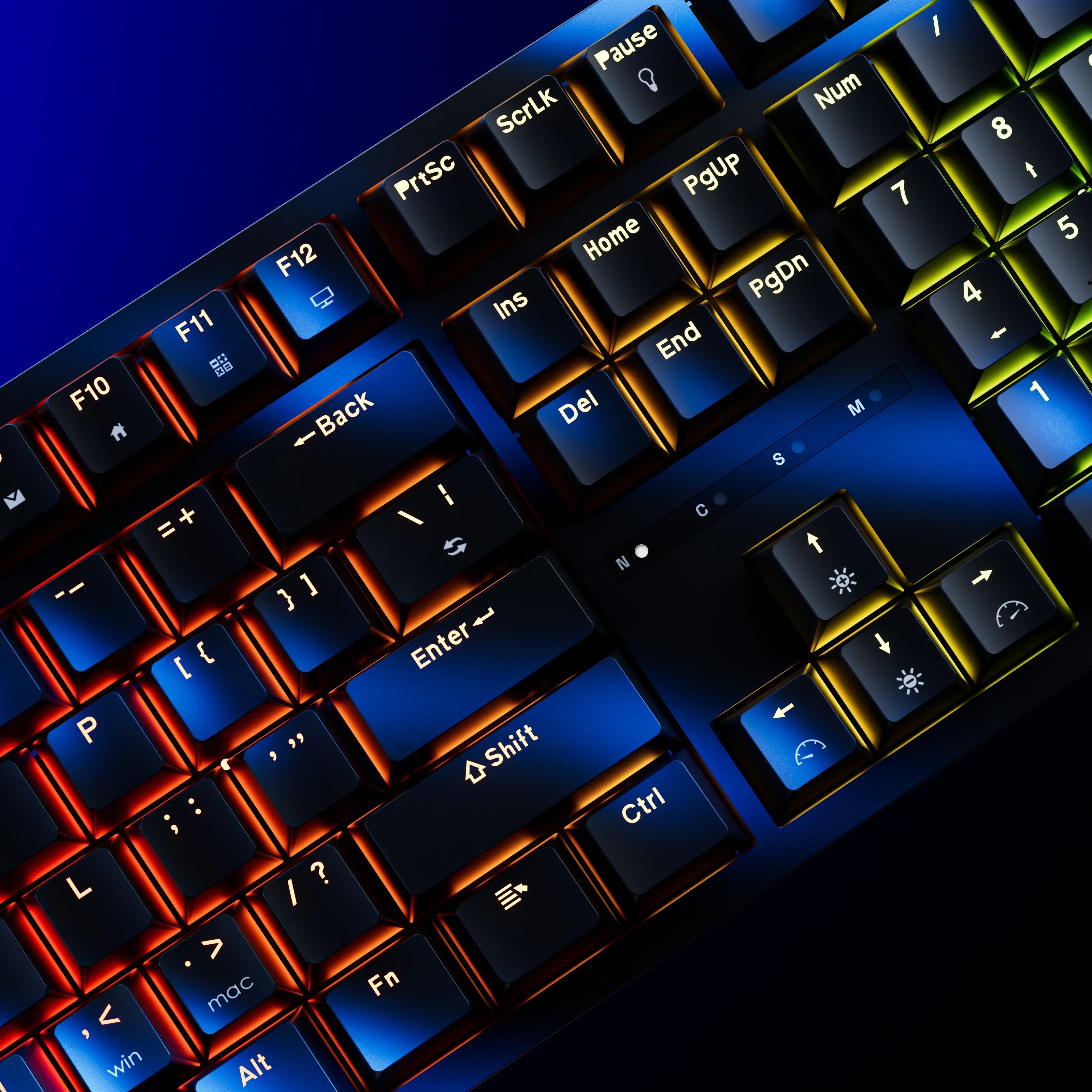 QwertyKey H100 Black Bluetooth Wireless Hotswap RGB Mechanical Gaming Keyboard