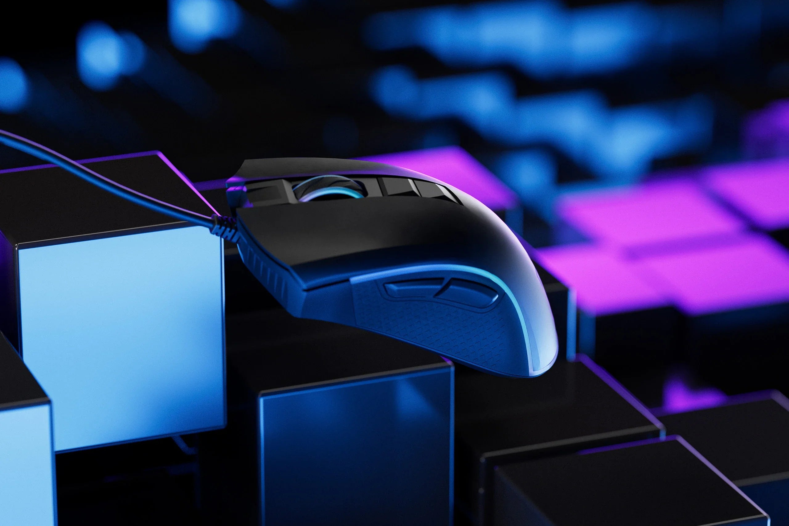 QwertyKey Forge Black, RGB, 12.000 DPI, Software Gaming Mouse