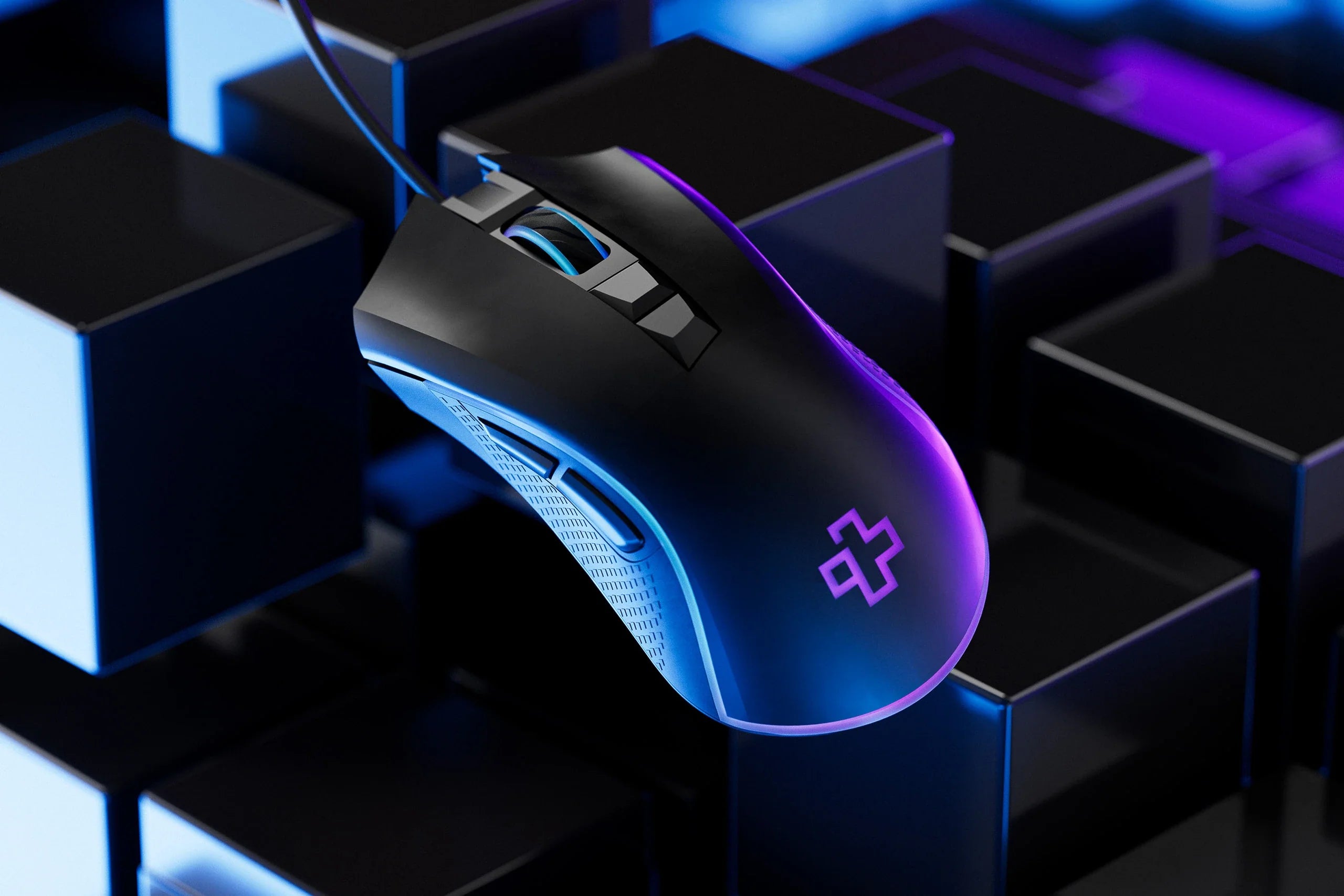 QwertyKey Forge Black, RGB, 12.000 DPI, Software Gaming Mouse