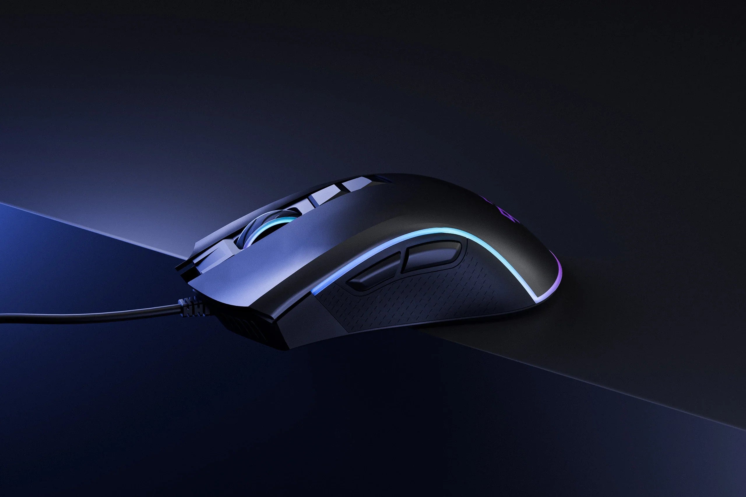 QwertyKey Forge Black, RGB, 12.000 DPI, Software Gaming Mouse