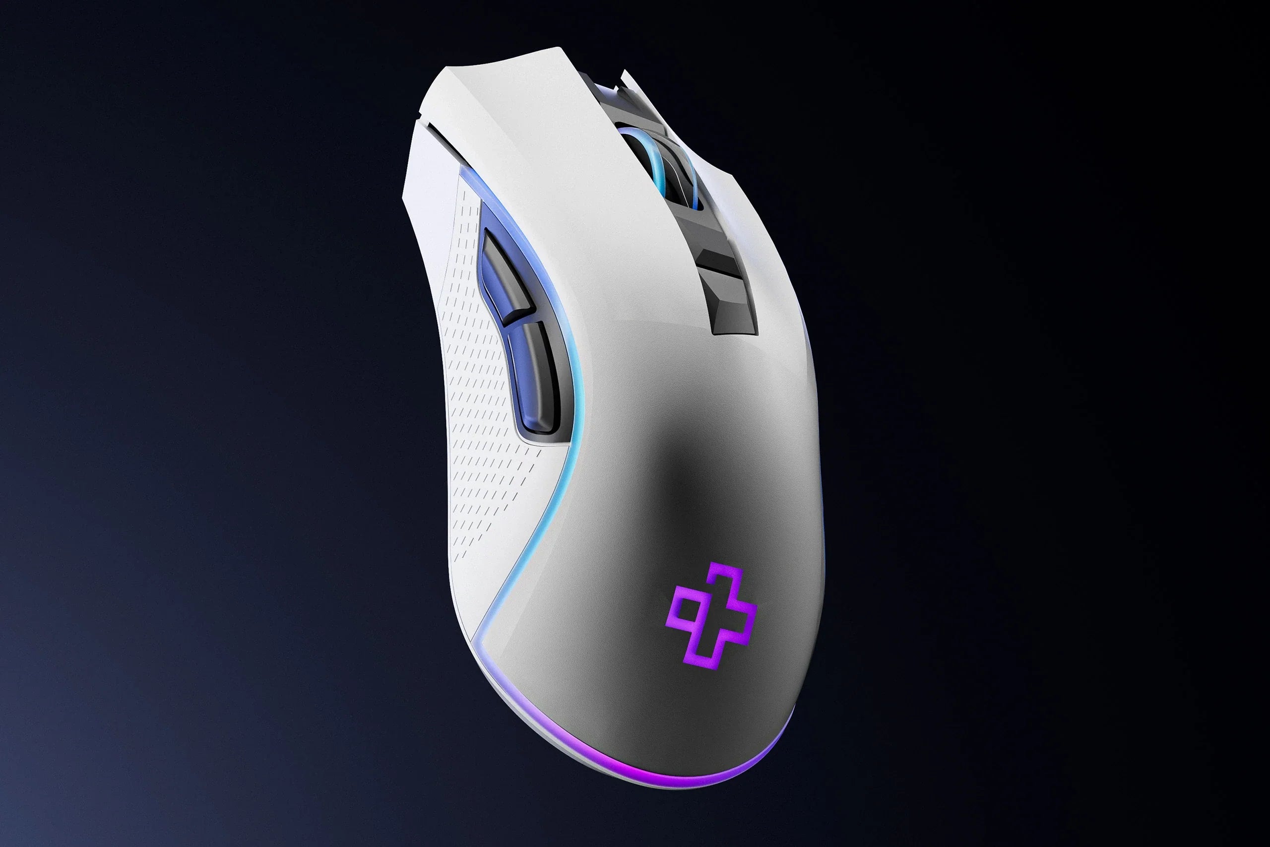 QwertyKey Forge White, RGB, 12.000 DPI, Software Gaming Mouse