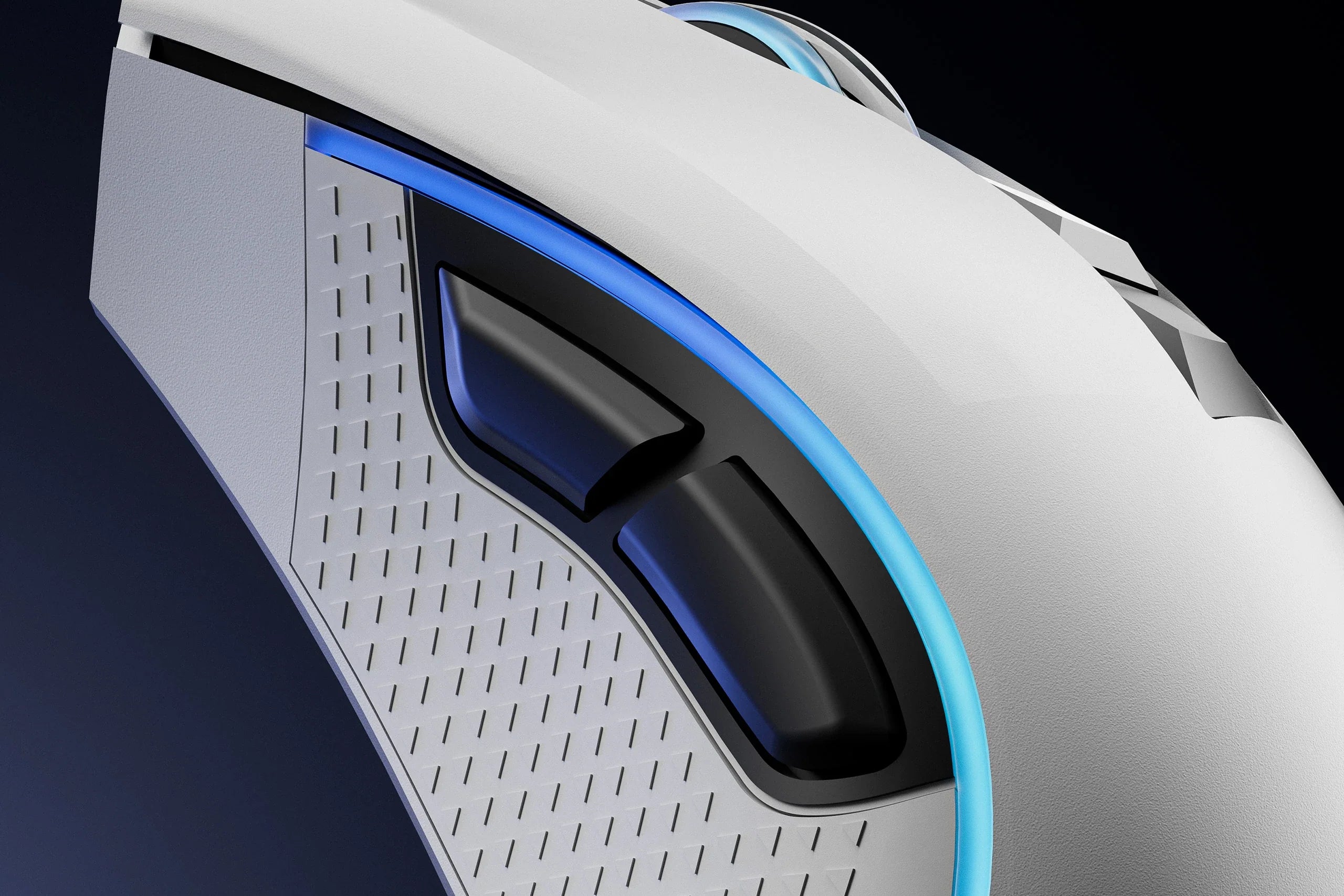 QwertyKey Forge White, RGB, 12.000 DPI, Software Gaming Mouse