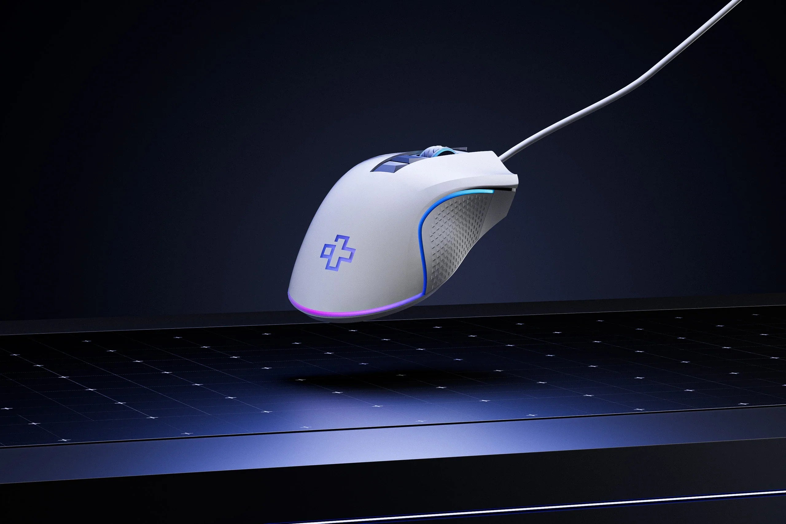 QwertyKey Forge White, RGB, 12.000 DPI, Software Gaming Mouse