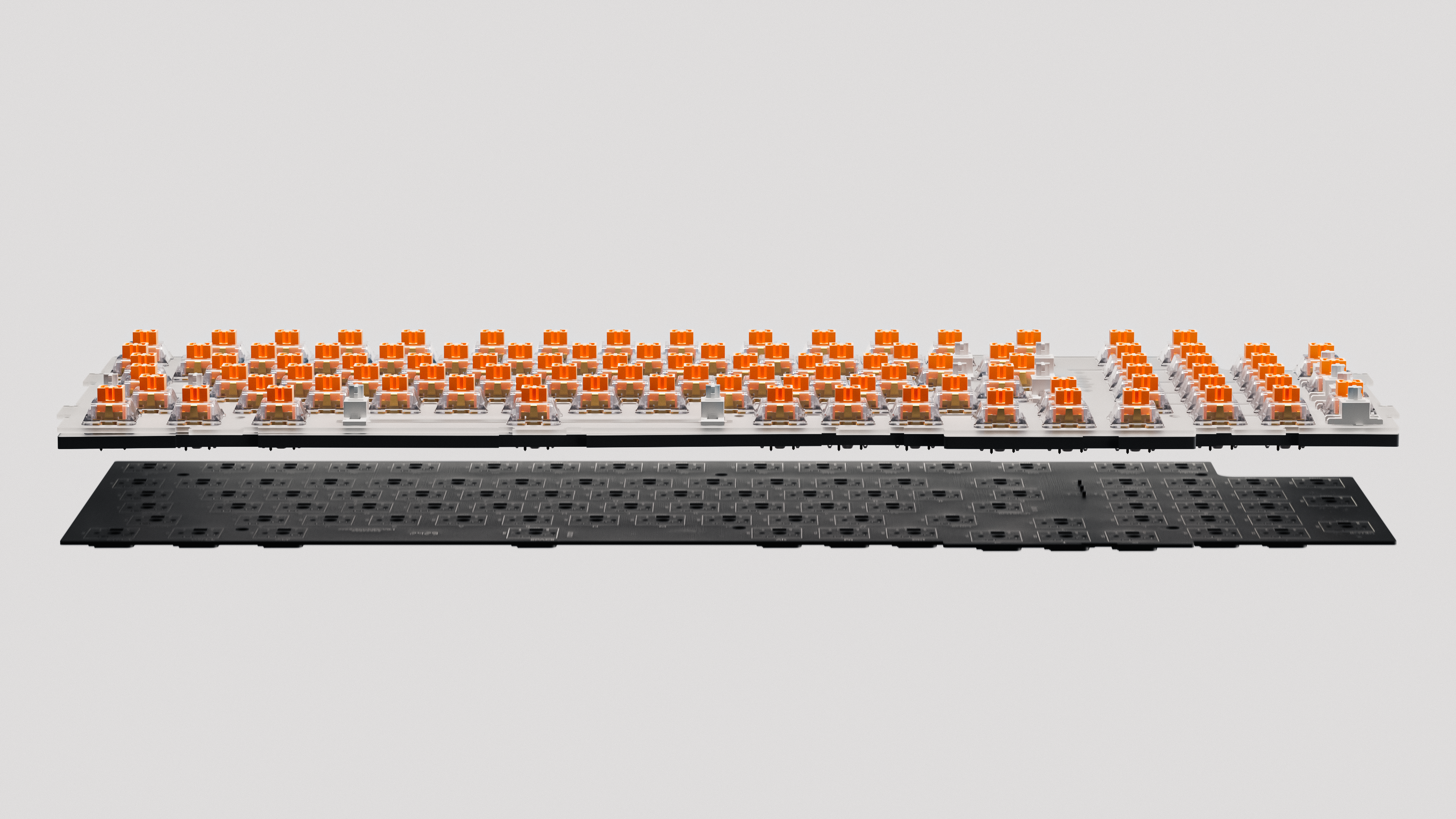 QwertyKey100 Matrix Hotswap RGB Pixel Screen Bluetooth Gasket Mount Mechanical Gaming Keyboard