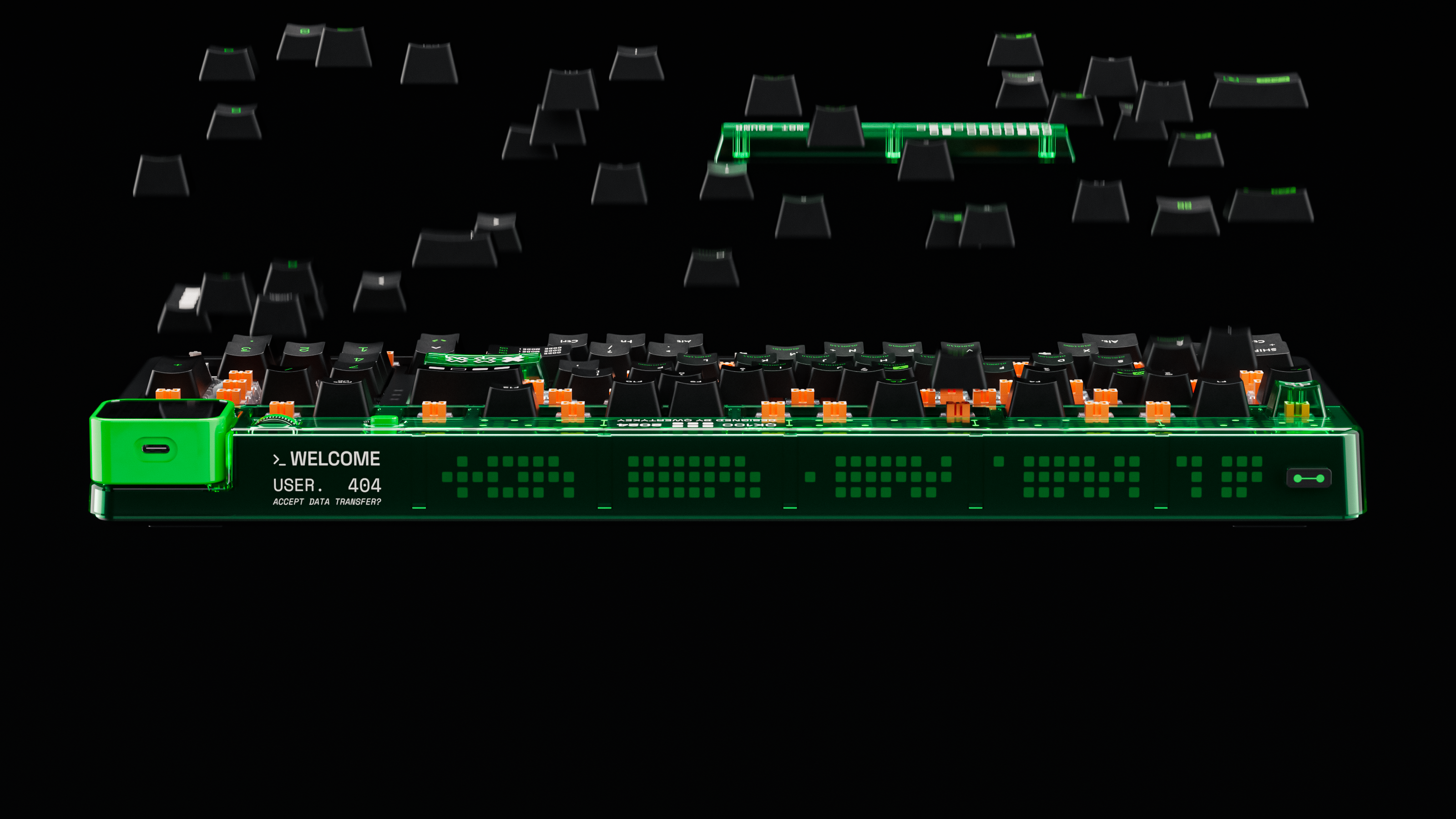 QwertyKey100 Matrix Hotswap RGB Pixel Screen Bluetooth Gasket Mount Mechanical Gaming Keyboard