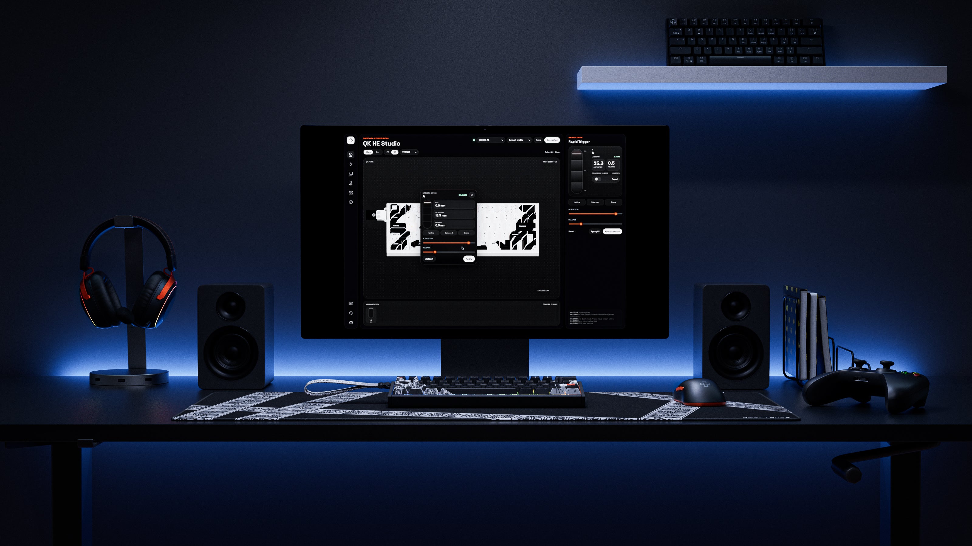 QK61 HE-AL Shadow – Hall Effect, Rapid Trigger, RGB, Snap Tap, Magnetic Switches