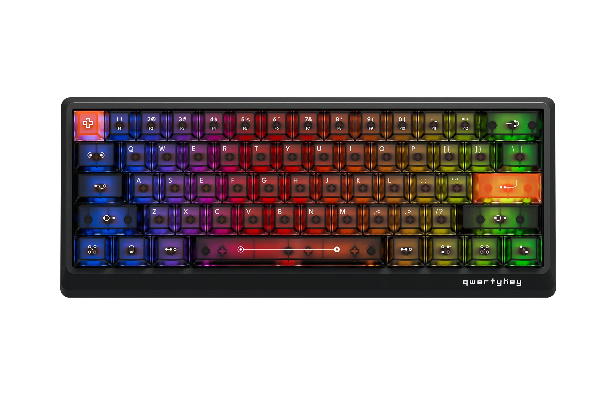 QK61 HE Phantom Black – Mechanical Gaming Keyboard Hall Effect, Rapid Trigger, RGB, Snap Tap, Magnetic Switches