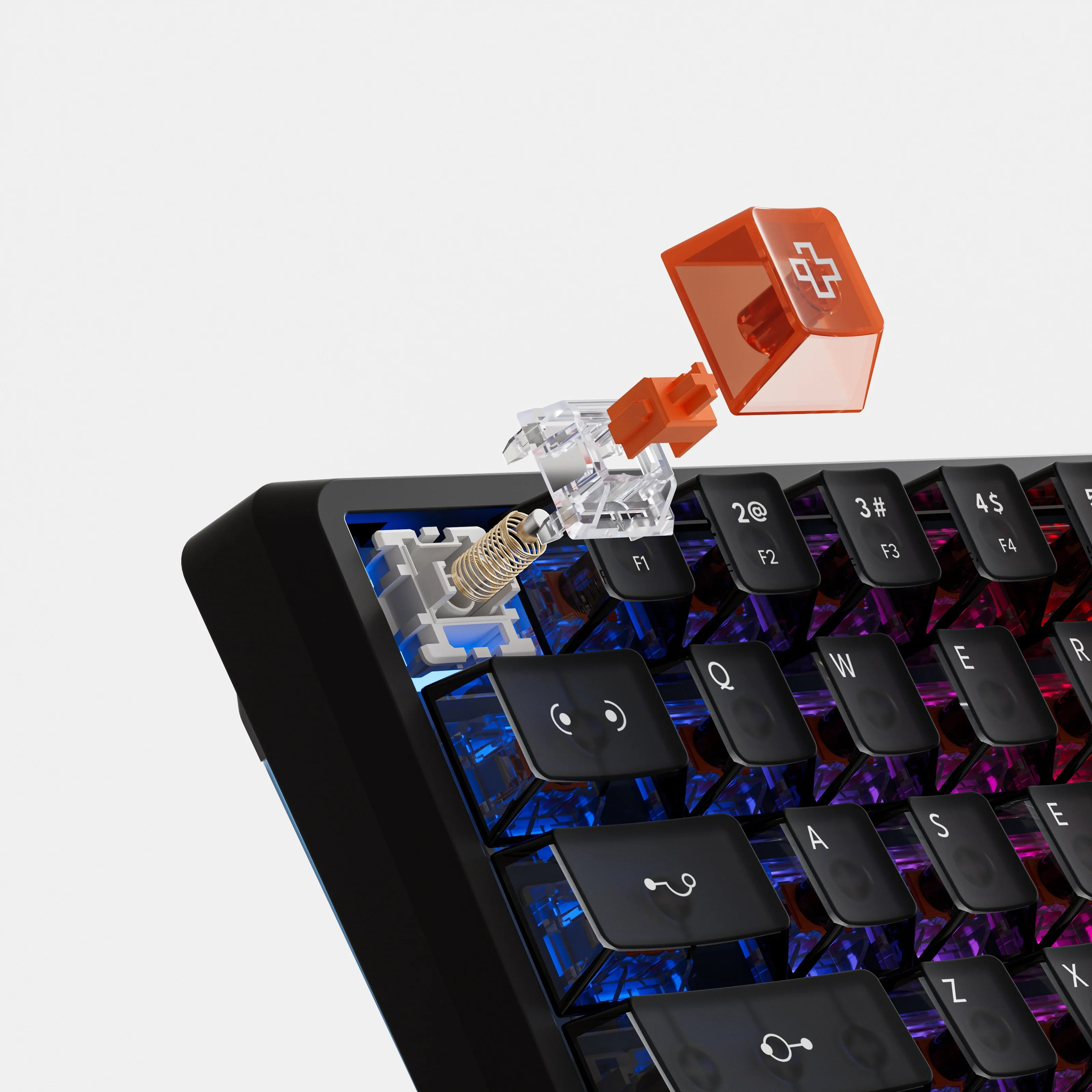 QK61 HE Phantom Black – Mechanical Gaming Keyboard Hall Effect, Rapid Trigger, RGB, Snap Tap, Magnetic Switches