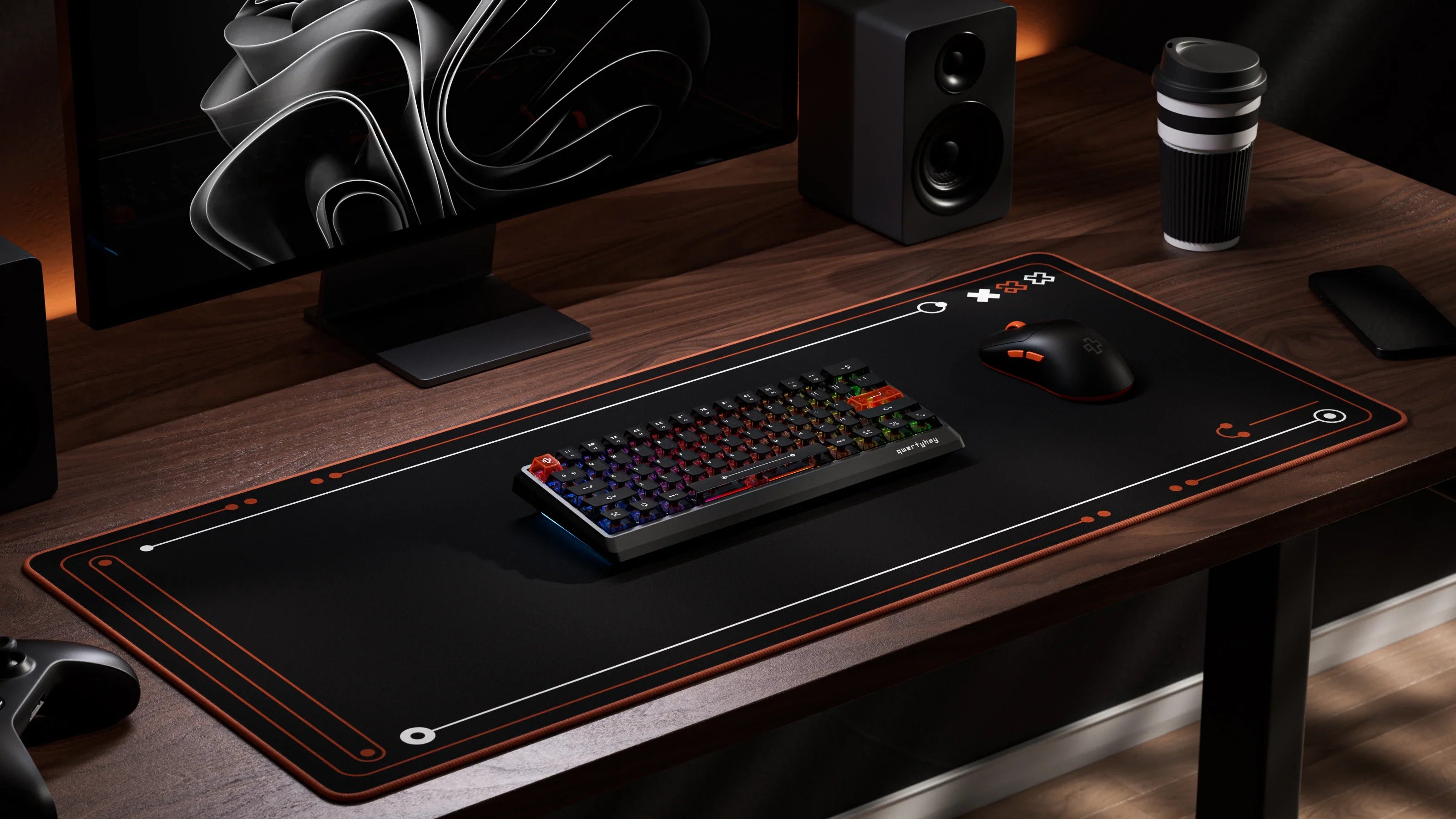 QK61 HE Phantom Black – Mechanical Gaming Keyboard Hall Effect, Rapid Trigger, RGB, Snap Tap, Magnetic Switches
