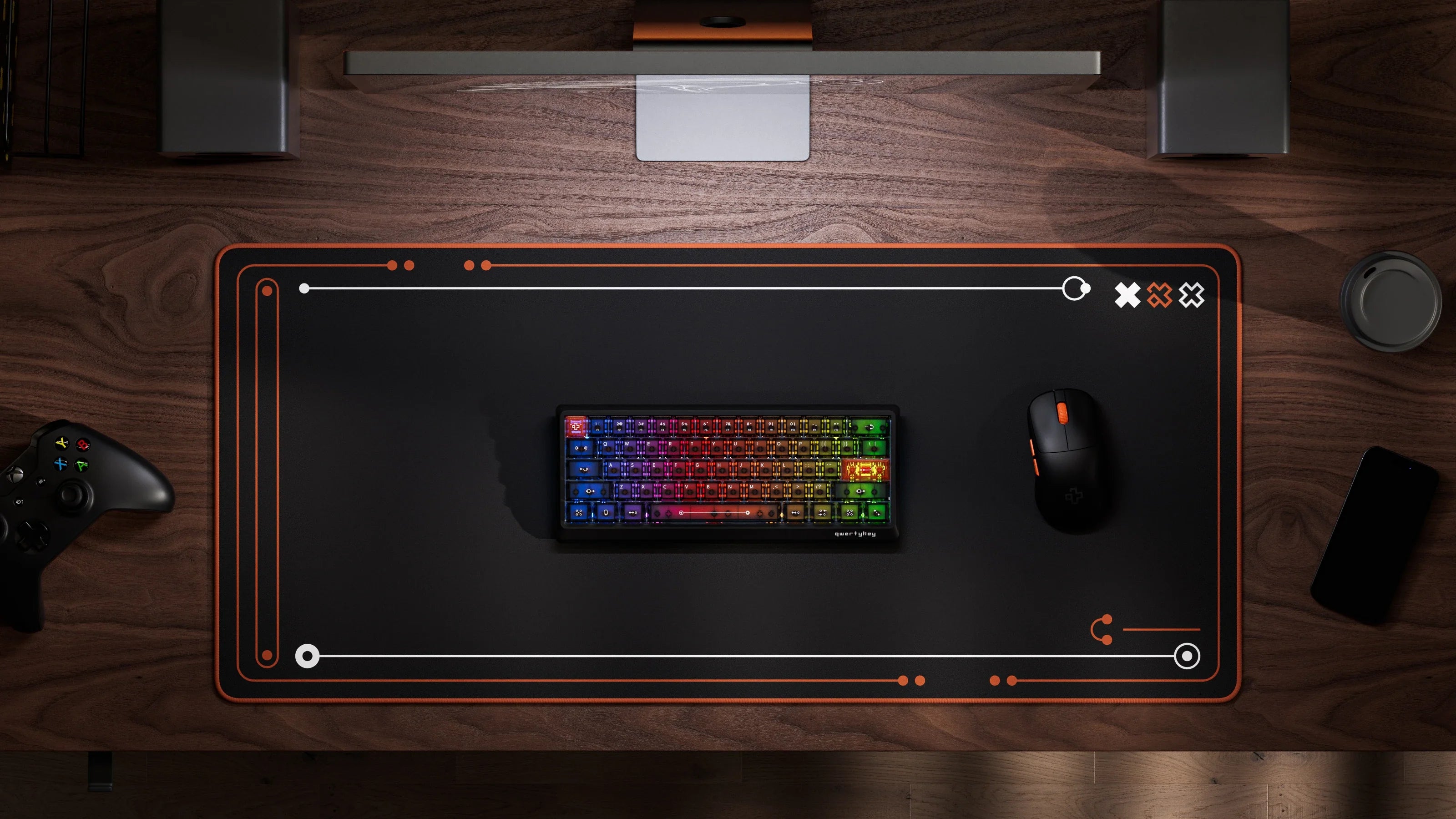 QK61 HE Phantom Black – Mechanical Gaming Keyboard Hall Effect, Rapid Trigger, RGB, Snap Tap, Magnetic Switches