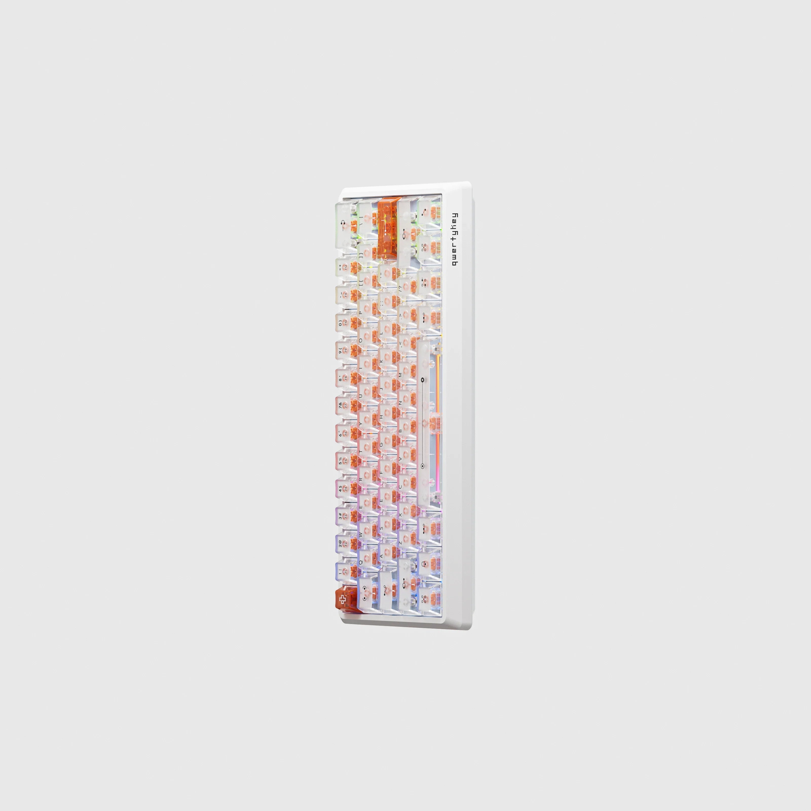 QK61 HE Phantom White – Mechanical Gaming Keyboard Hall Effect, Rapid Trigger, RGB, Snap Tap, Magnetic Switches