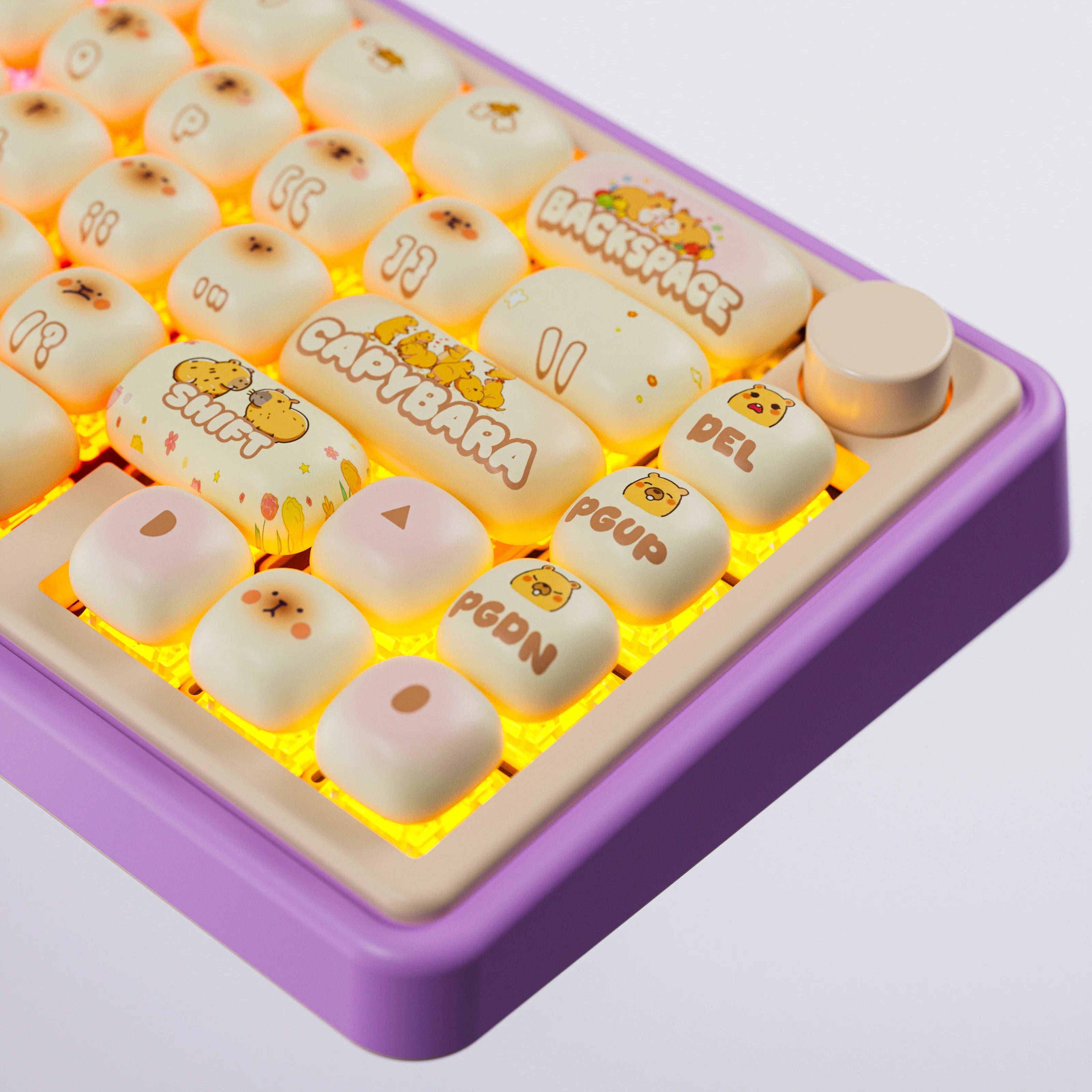 QwertyKey65 Pro Capybara Bluetooth Wireless Limited Edition VIA Hotswap RGB Mechanical Gaming Keyboard