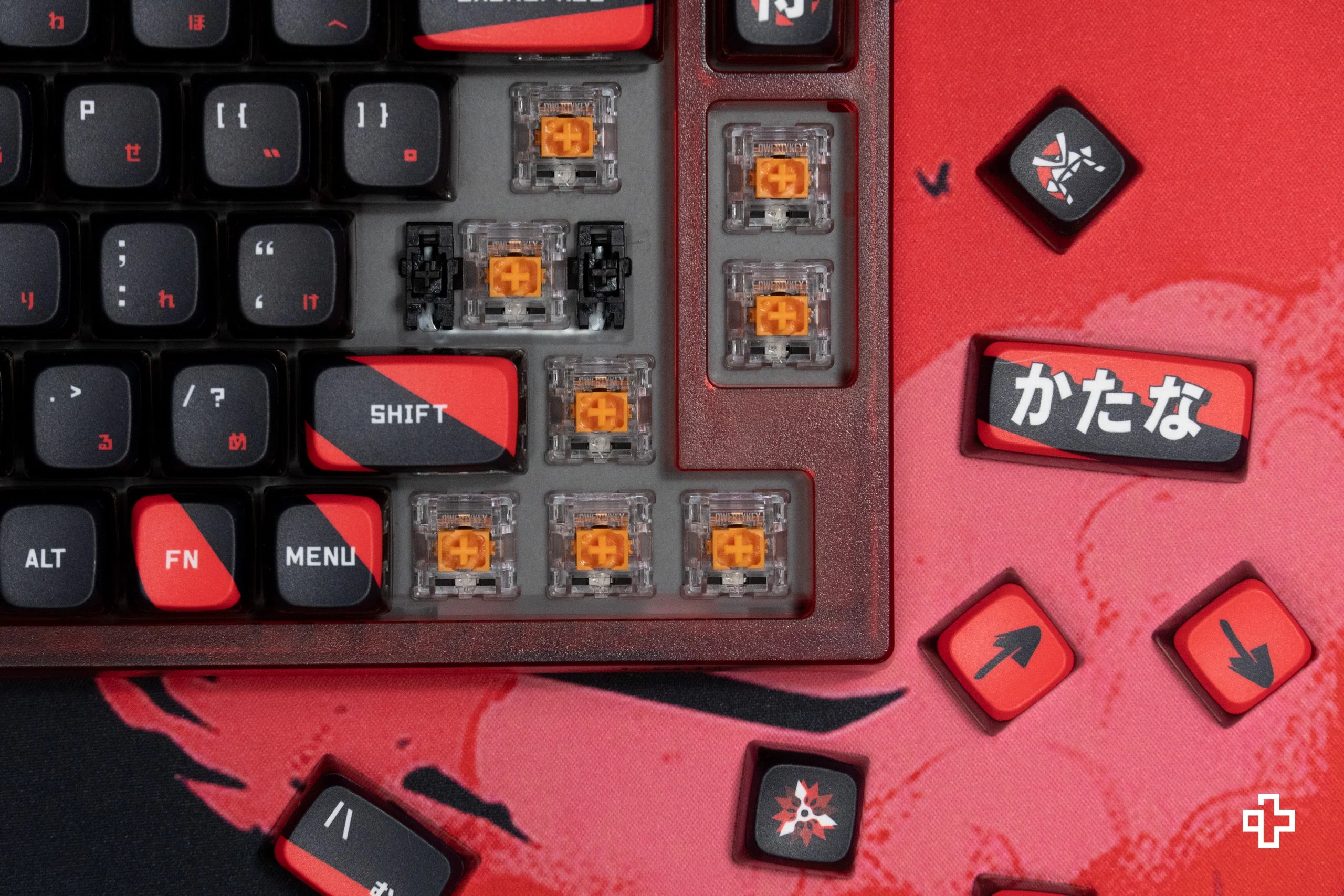 QwertyKey75 Samurai Bluetooth Wireless Hotswap RGB VIA/QMK Gasket Mounted Mechanical Gaming Keyboard