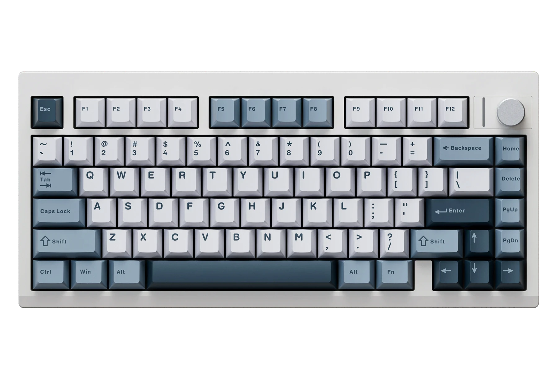 QwertyKey75 Pro V2 White Bluetooth Wireless Hotswap RGB Web Software Gasket Mounted Mechanical Gaming Keyboard