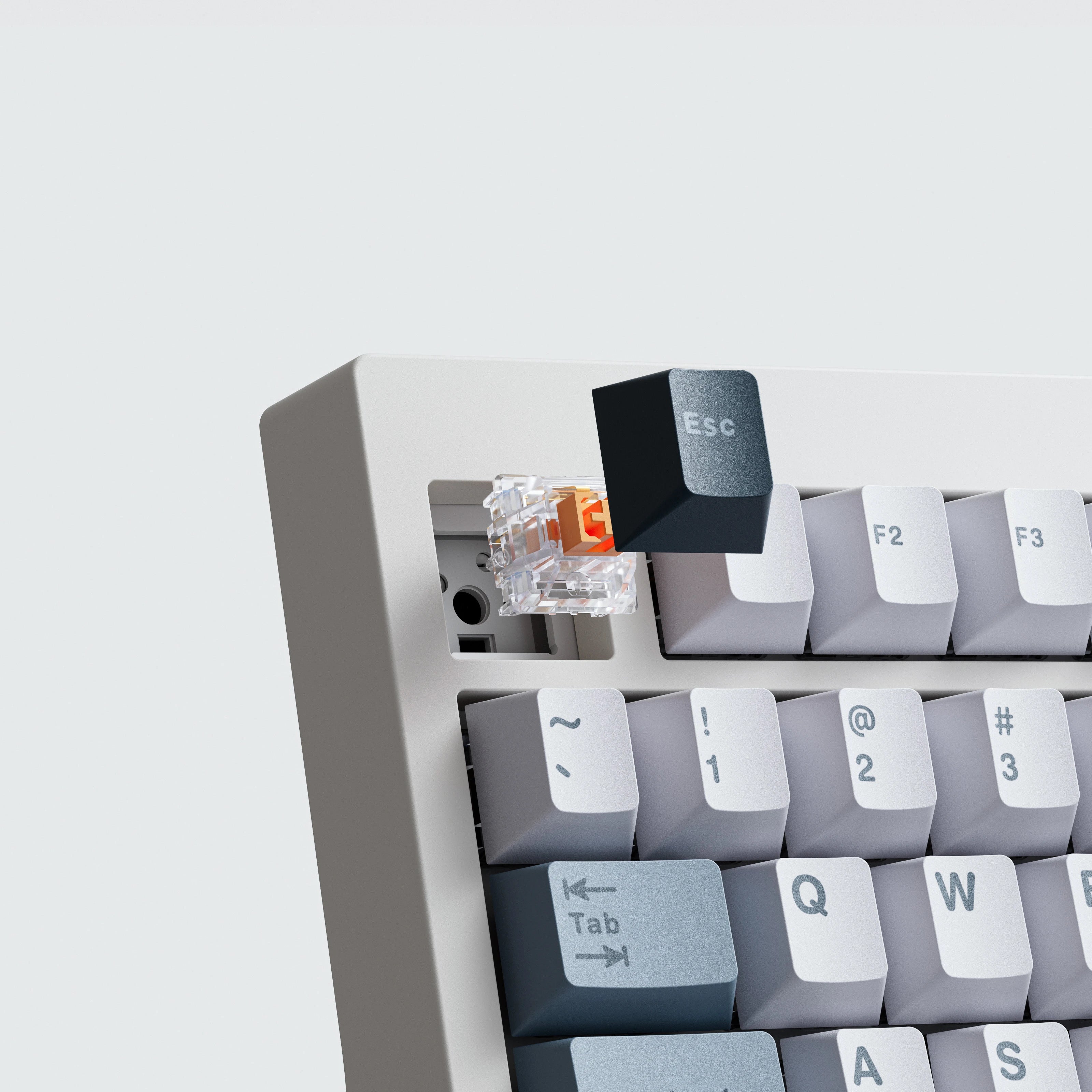 QwertyKey75 Pro V2 White Bluetooth Wireless Hotswap RGB Web Software Gasket Mounted Mechanical Gaming Keyboard