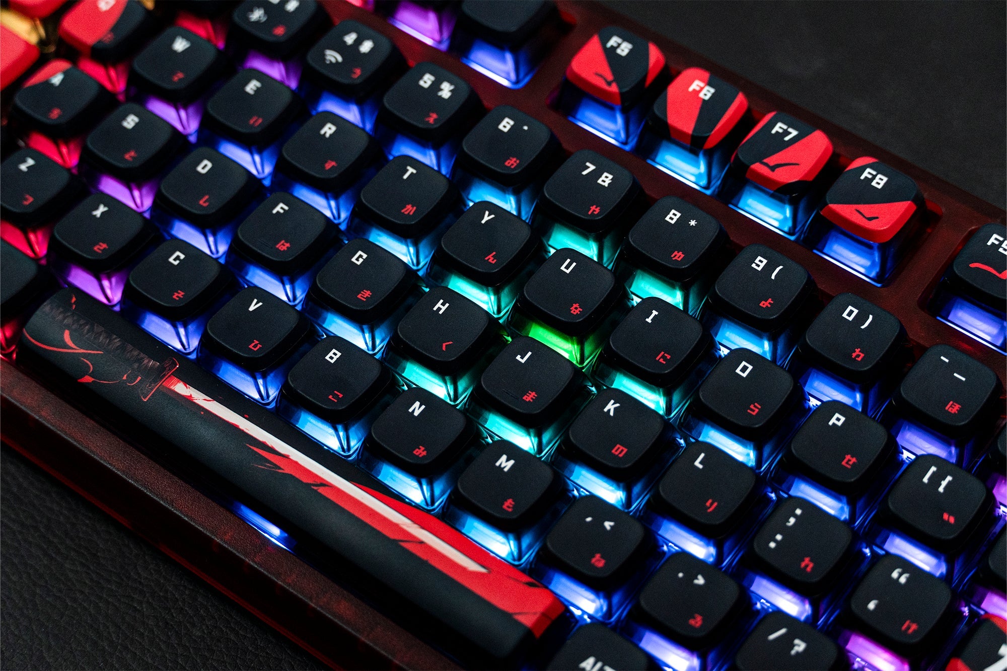 QwertyKey75 Samurai Bluetooth Wireless Hotswap RGB VIA/QMK Gasket Mounted Mechanical Gaming Keyboard