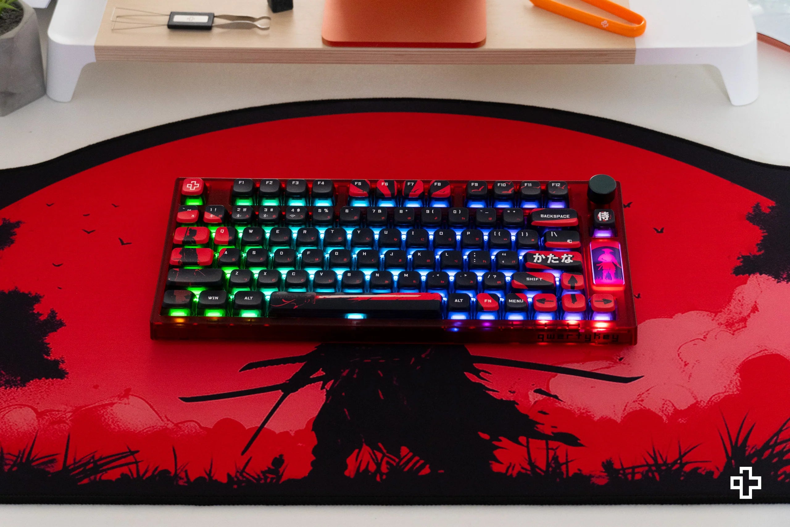 QwertyKey Samurai Deskmat 4mm Stitched Edges