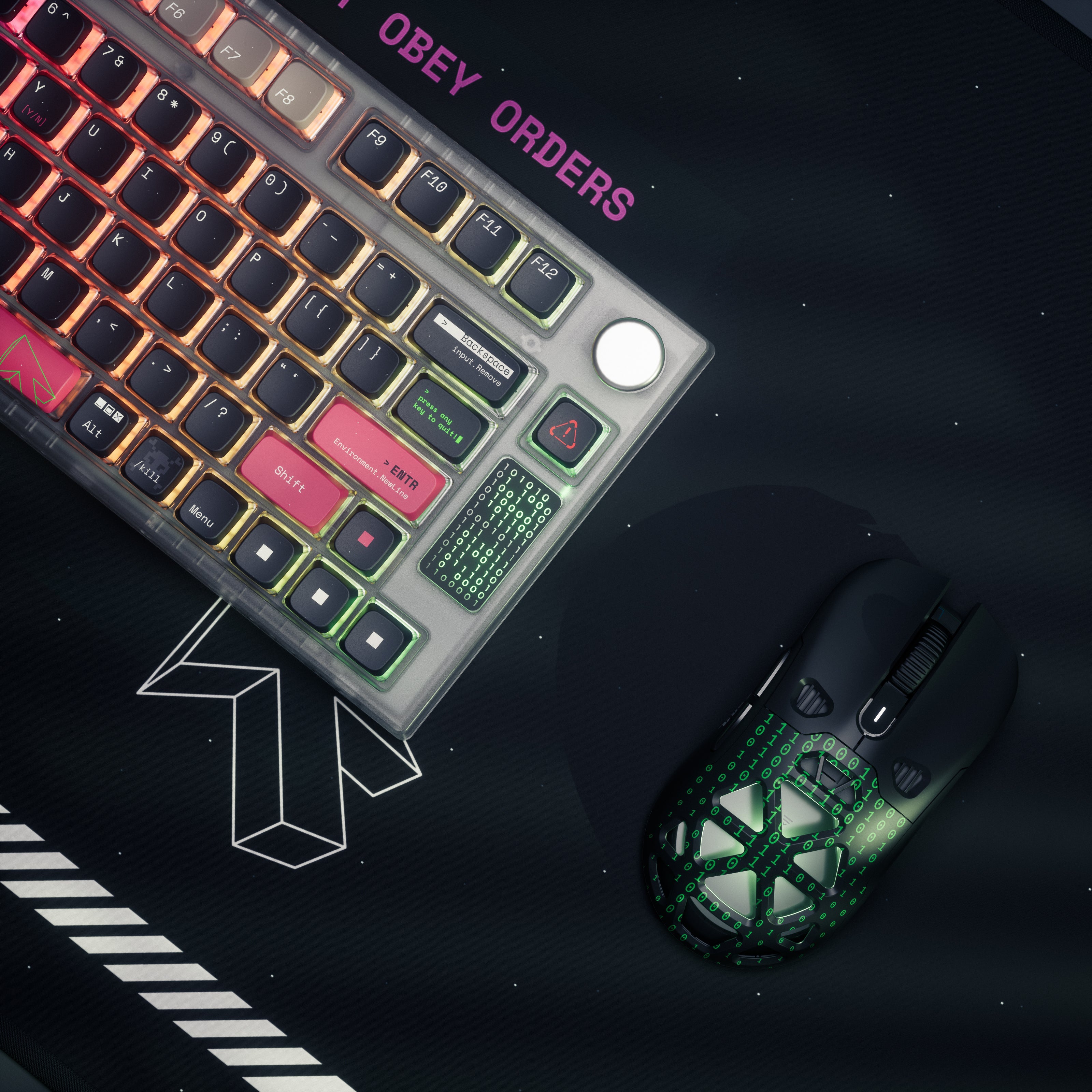 QwertyKey75 Terminal Bluetooth Wireless Hotswap RGB VIA/QMK Gasket Mounted Mechanical Gaming Keyboard