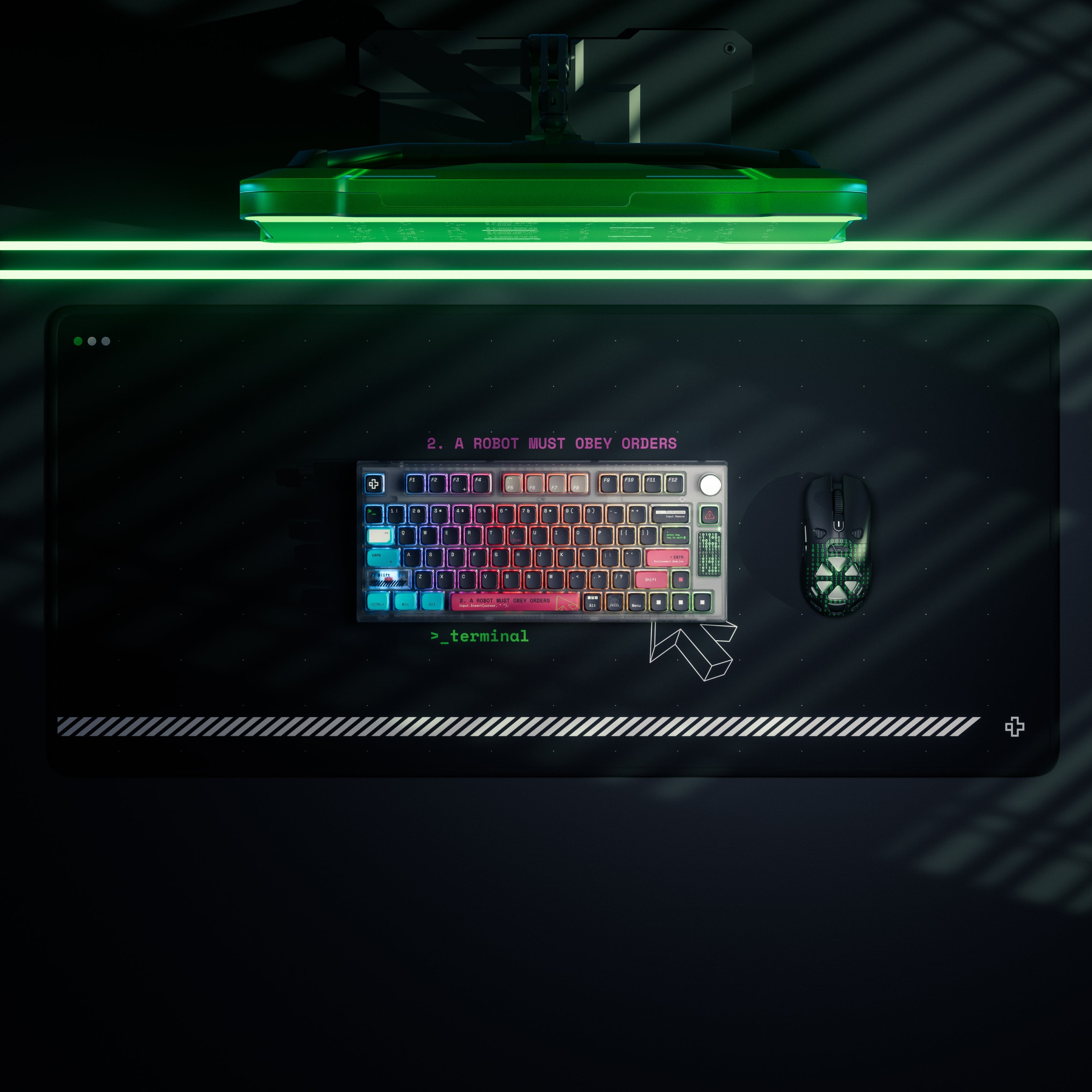 QwertyKey75 Terminal Bluetooth Wireless Hotswap RGB VIA/QMK Gasket Mounted Mechanical Gaming Keyboard