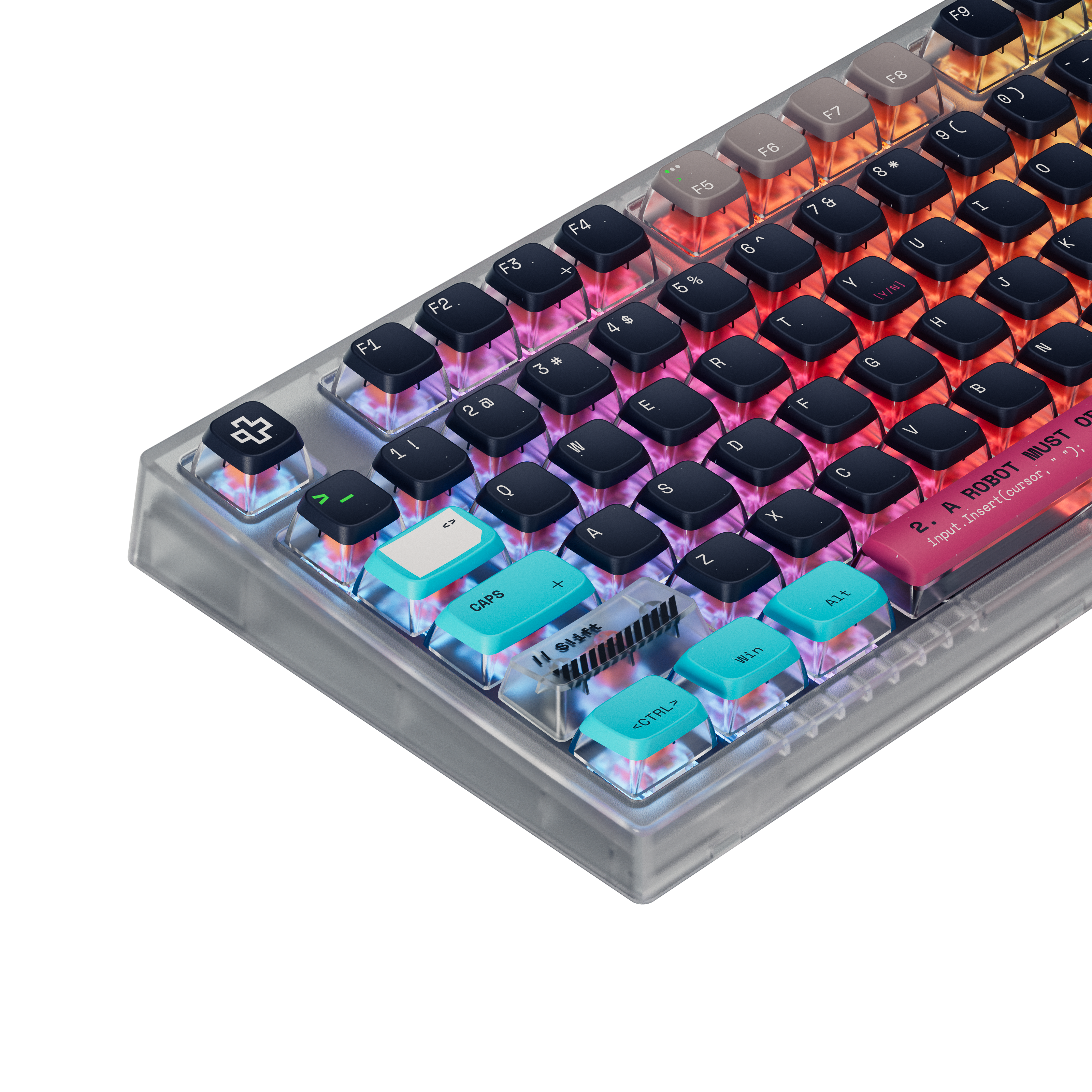 QwertyKey75 Terminal Bluetooth Wireless Hotswap RGB VIA/QMK Gasket Mounted Mechanical Gaming Keyboard