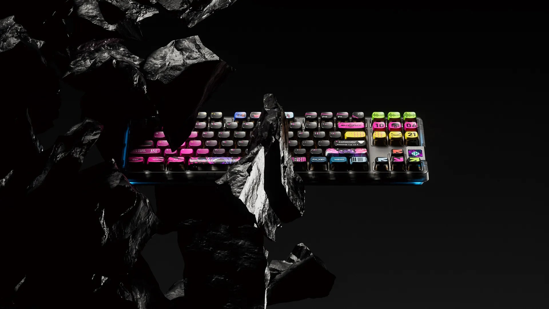 QwertyKey80 War Bluetooth Wireless Hotswap RGB QMK/VIA Gasket Mounted Mechanical Gaming Keyboard with Screen