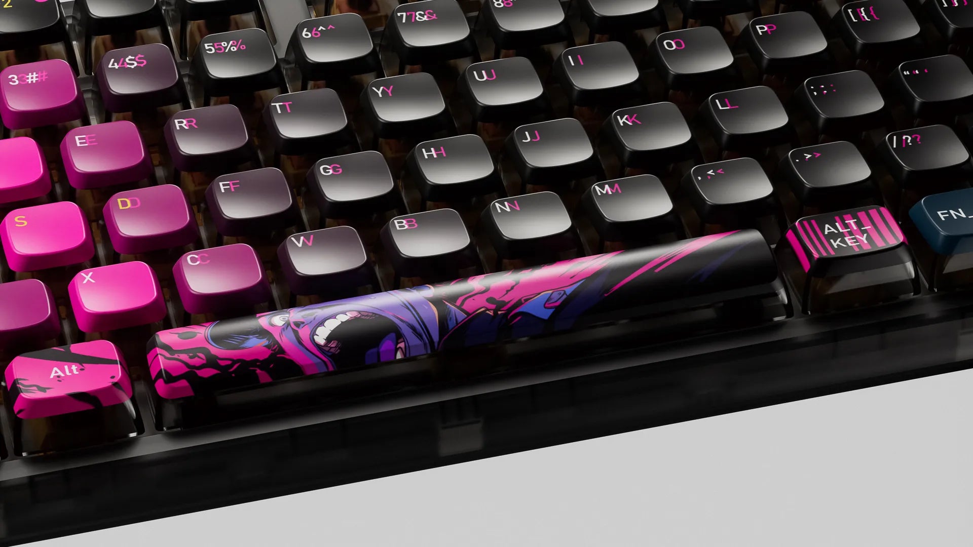 QwertyKey80 War Bluetooth Wireless Hotswap RGB QMK/VIA Gasket Mounted Mechanical Gaming Keyboard with Screen