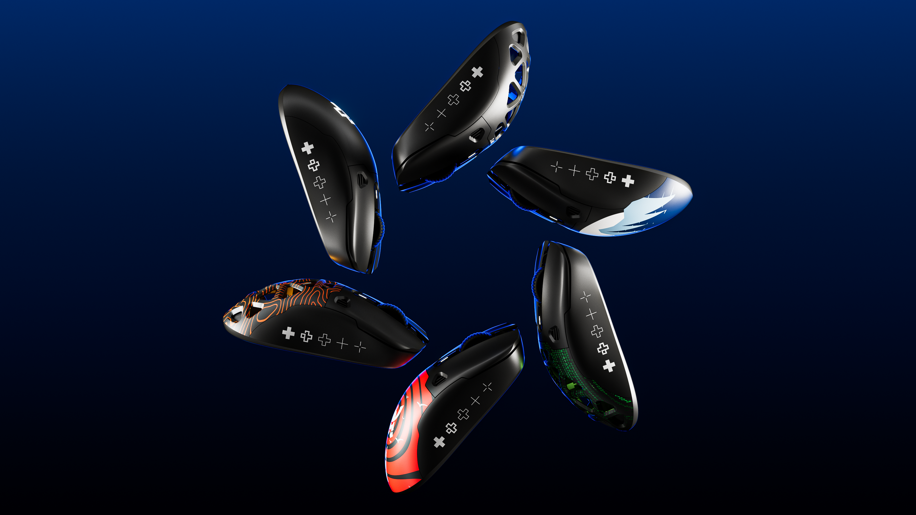 QwertyKey QKM1 Wireless Bluetooth Charging Dock Black Mouse