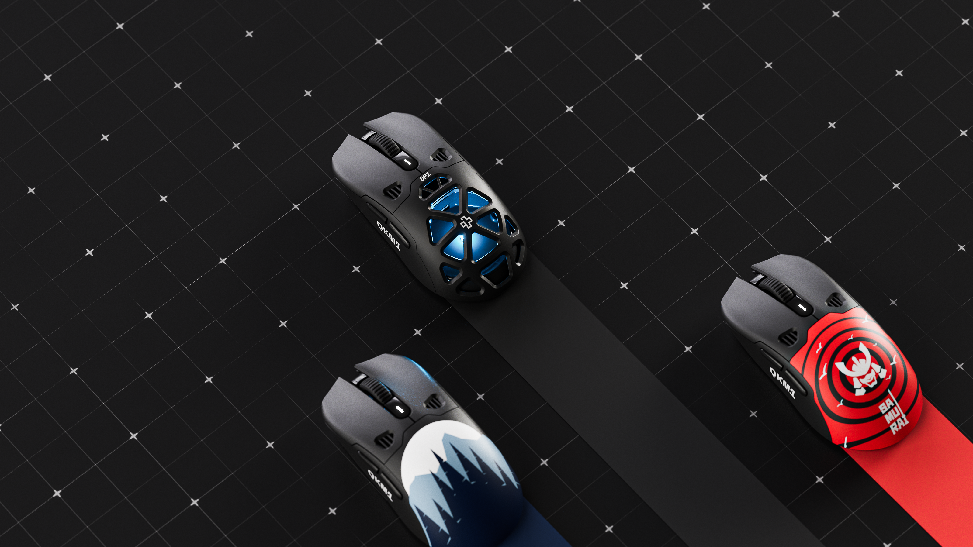 QwertyKey QKM1 Wireless Bluetooth Charging Dock Black Mouse