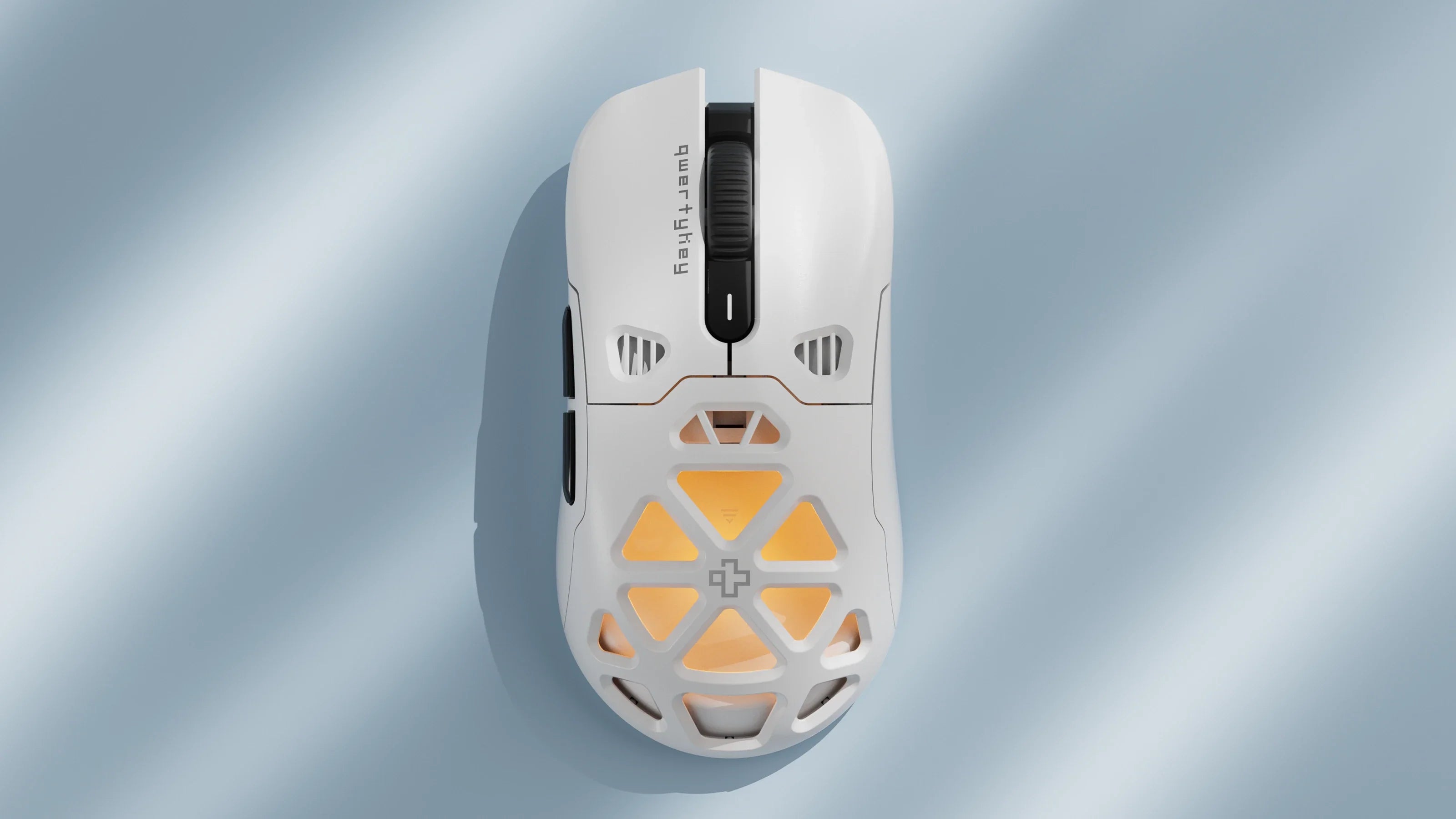 QwertyKey QKM1 White Wireless Bluetooth Charging Dock Mouse